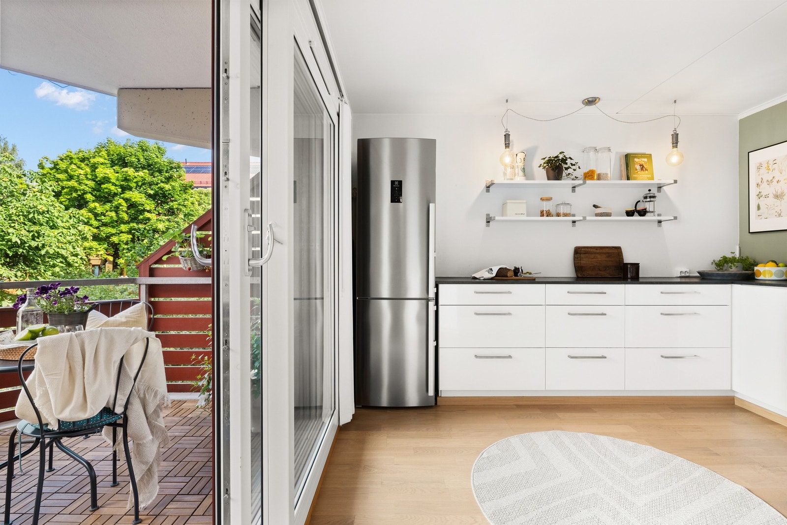 Balkongdøren er ny fra 2021. Galleribilde