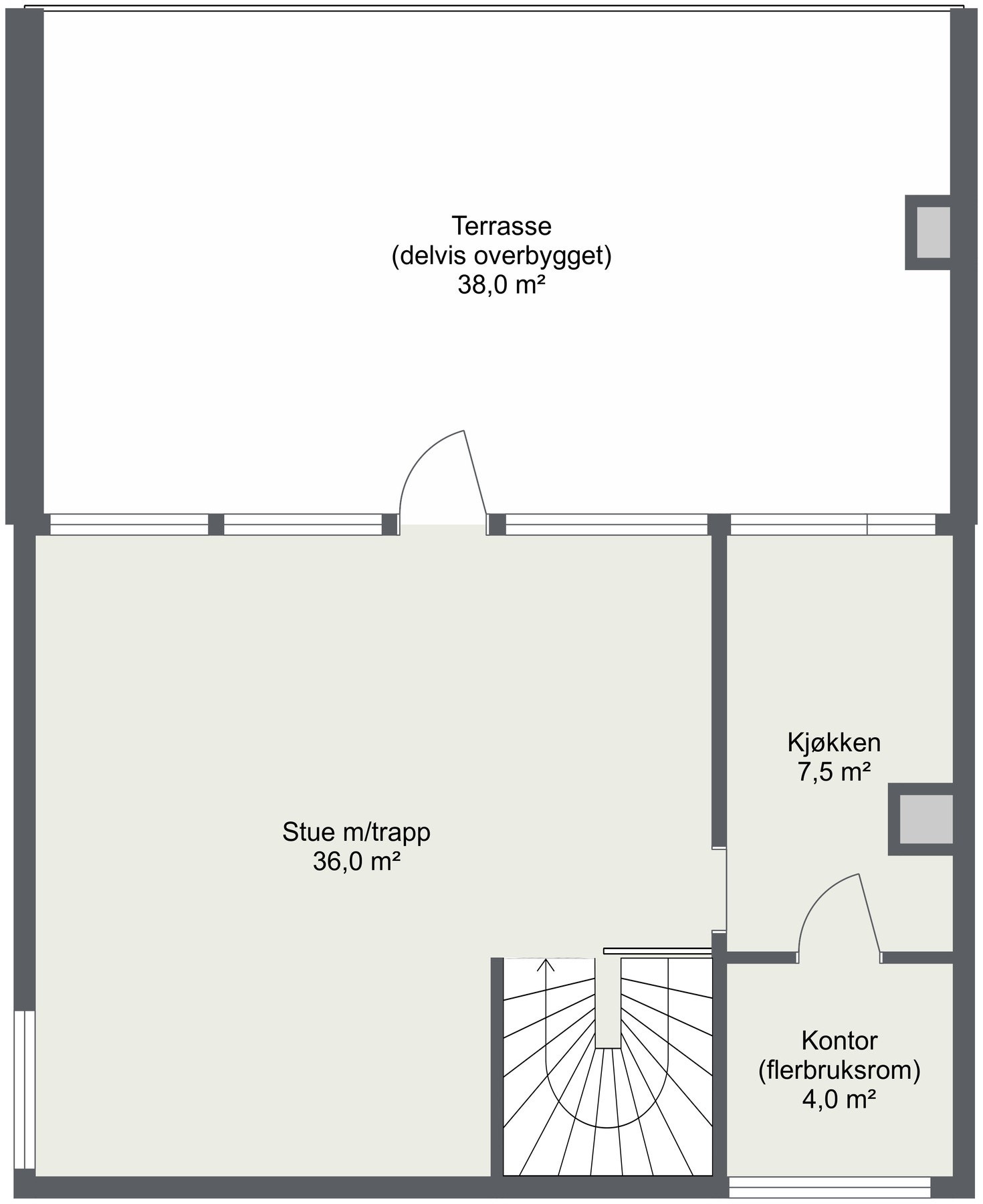 Plantegning 2. etasje. Galleribilde