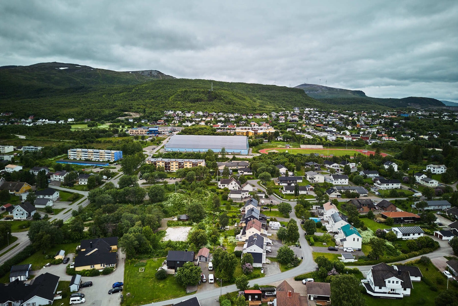 Det er også kort vei til Blåbyhallen og idrettsparken Galleribilde