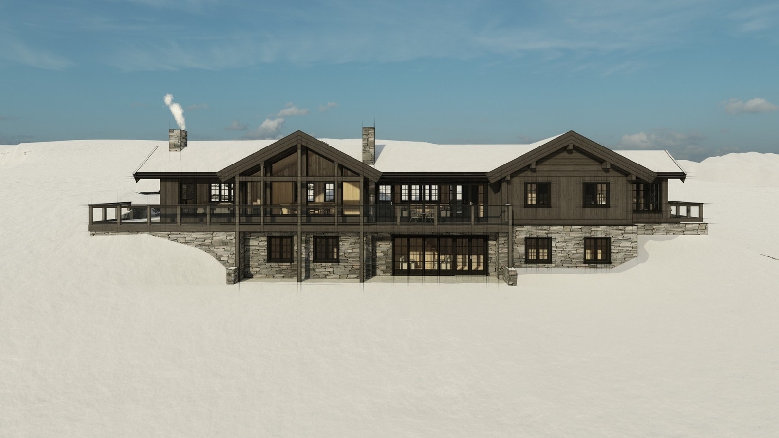 Godkjente tegninger av arkitekt Svein Gundersen Galleribilde