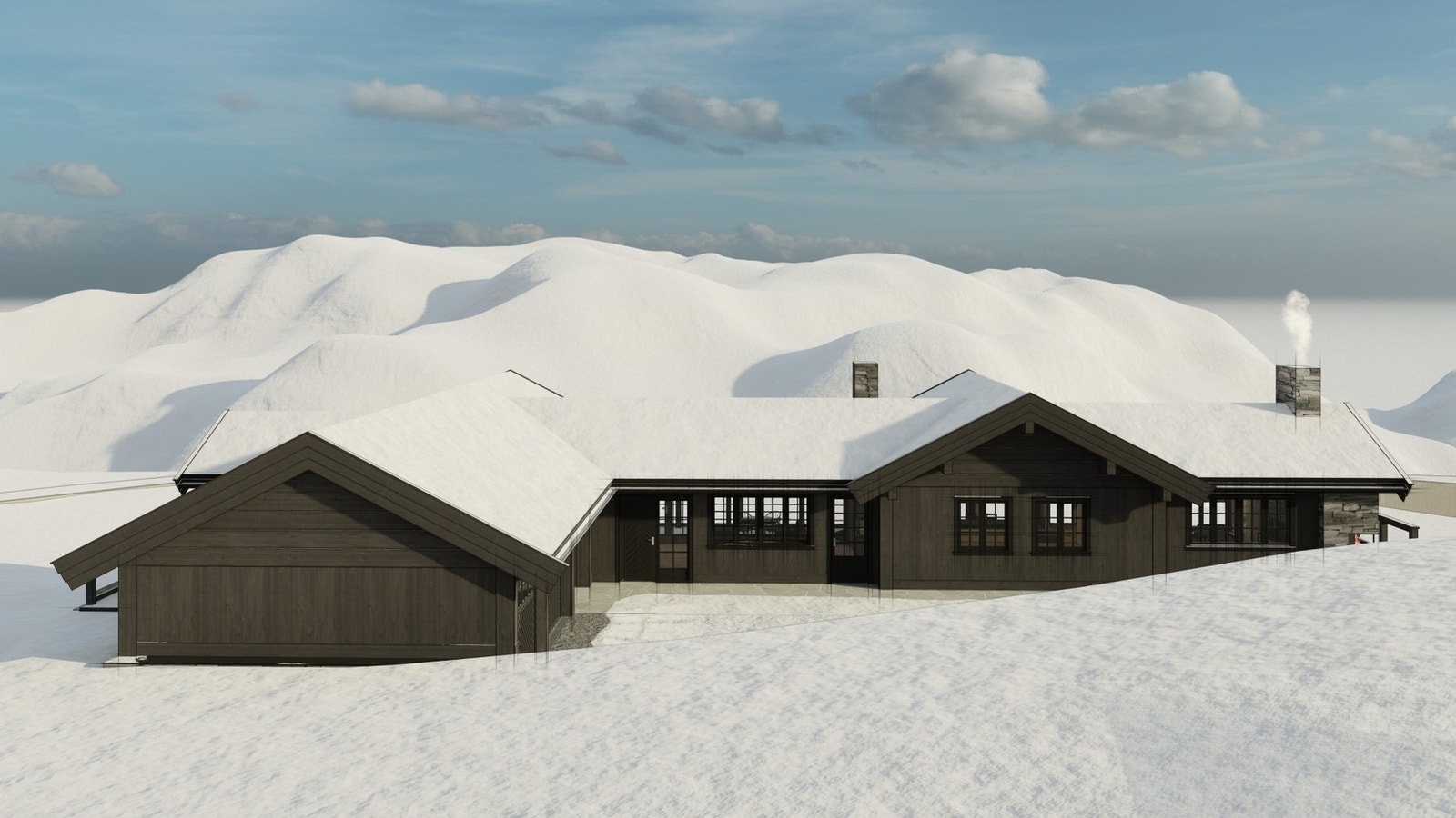 Godkjente tegninger av arkitekt Svein Gundersen Galleribilde