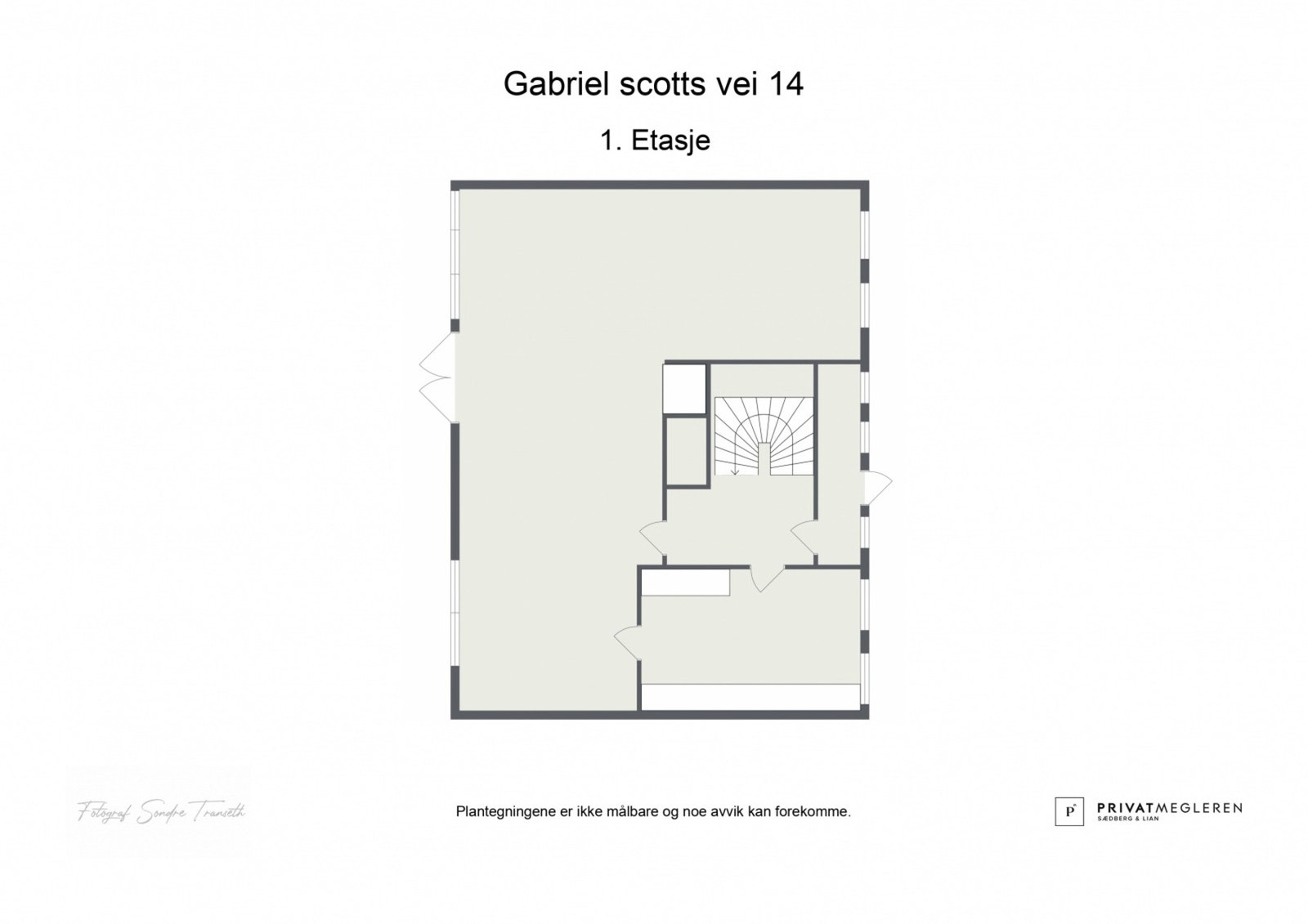 Planskisse 1.etg. Galleribilde