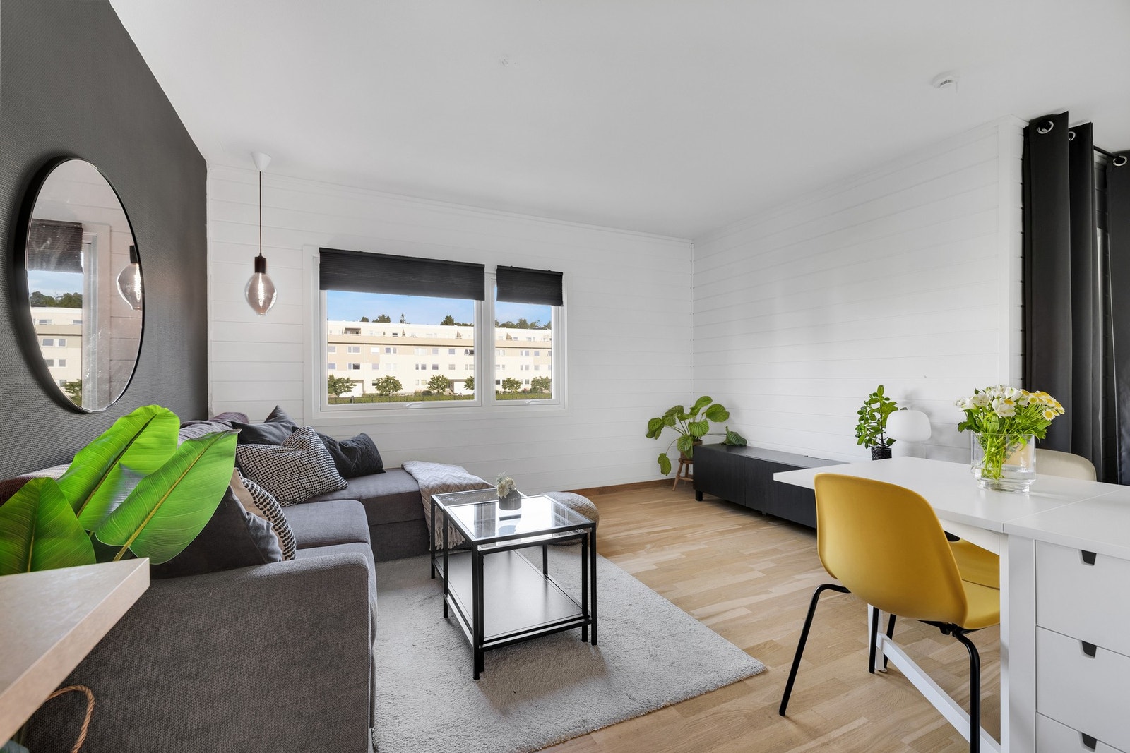 Lys og pen stue på 14,3 kvm med moderne stil. Galleribilde