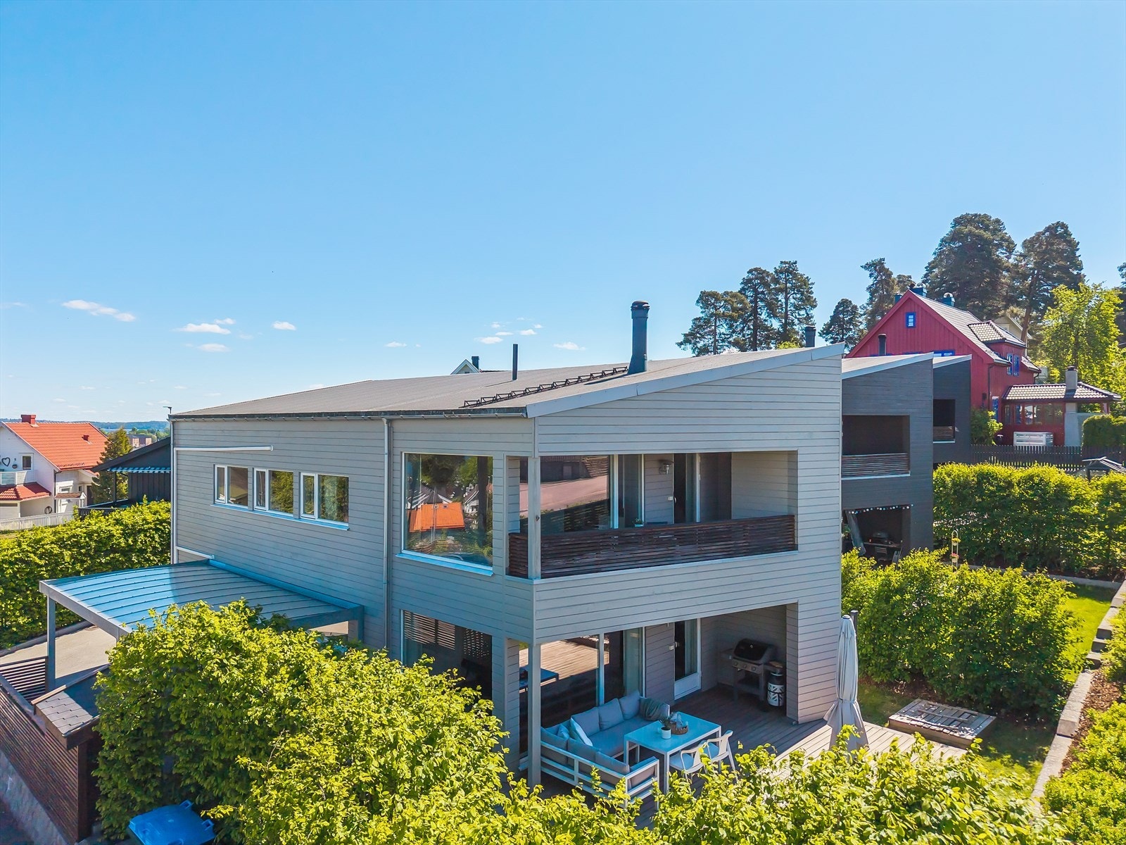Tøff arkitekturløsning på bygget. Galleribilde