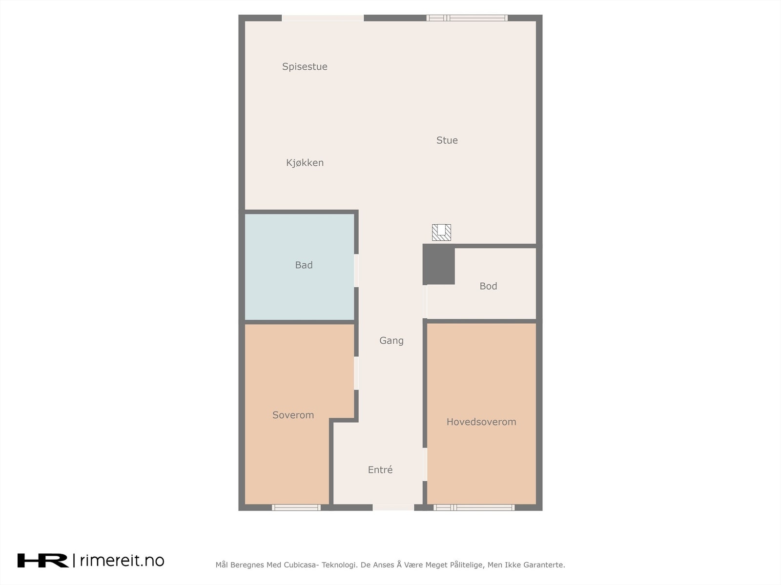 Plantegning 1. etasje Galleribilde