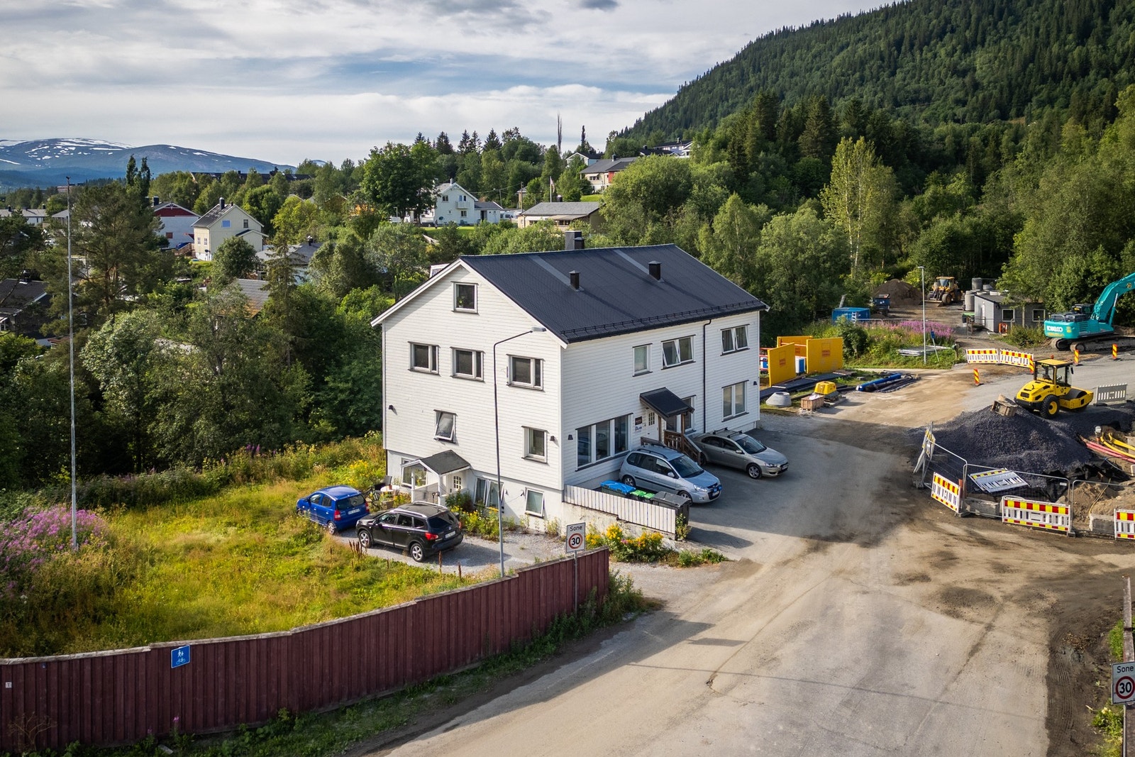 Gangavstand til skole, barnehager og dagligvarehandelen Galleribilde
