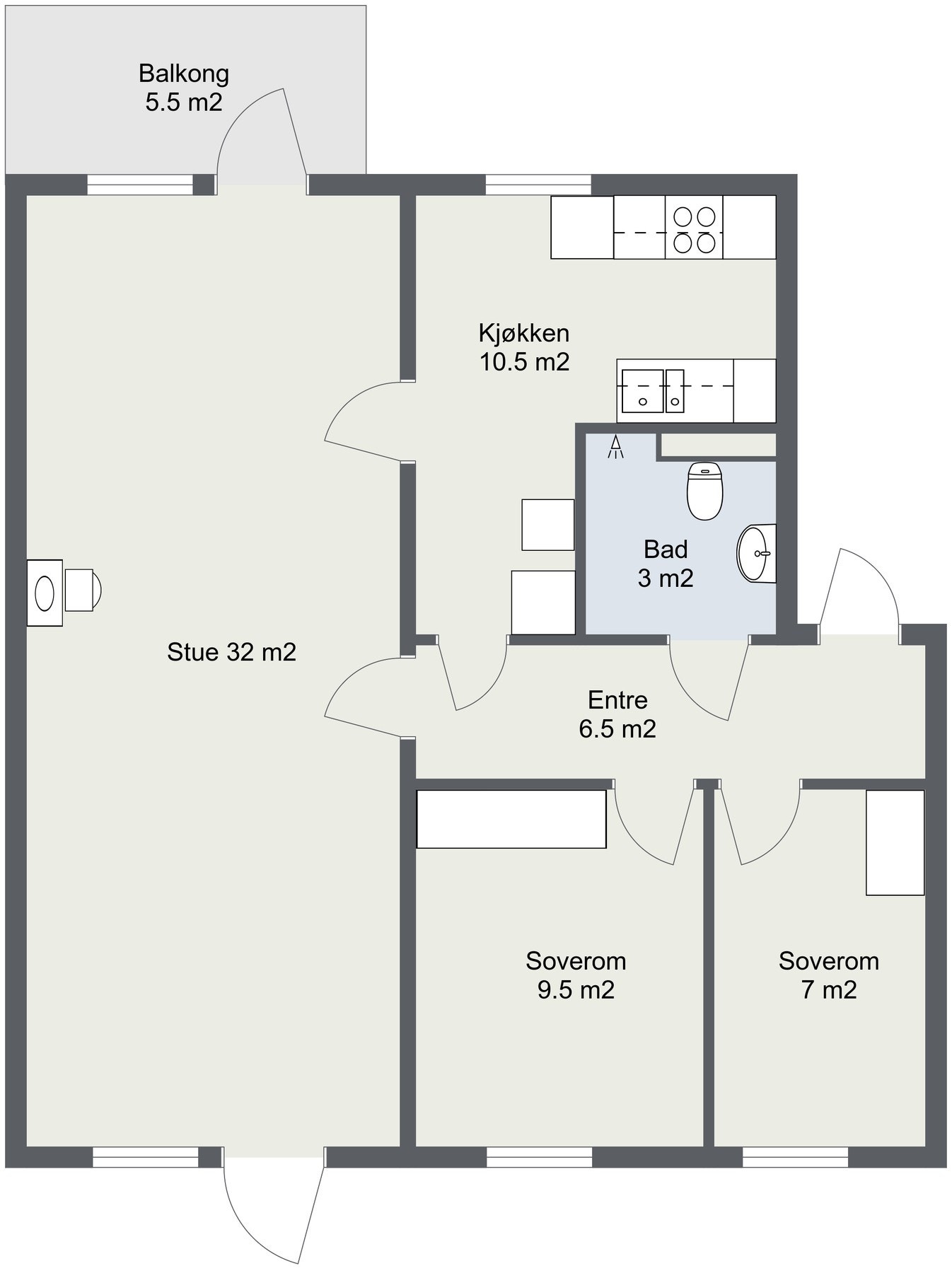 Planskisse. Galleribilde