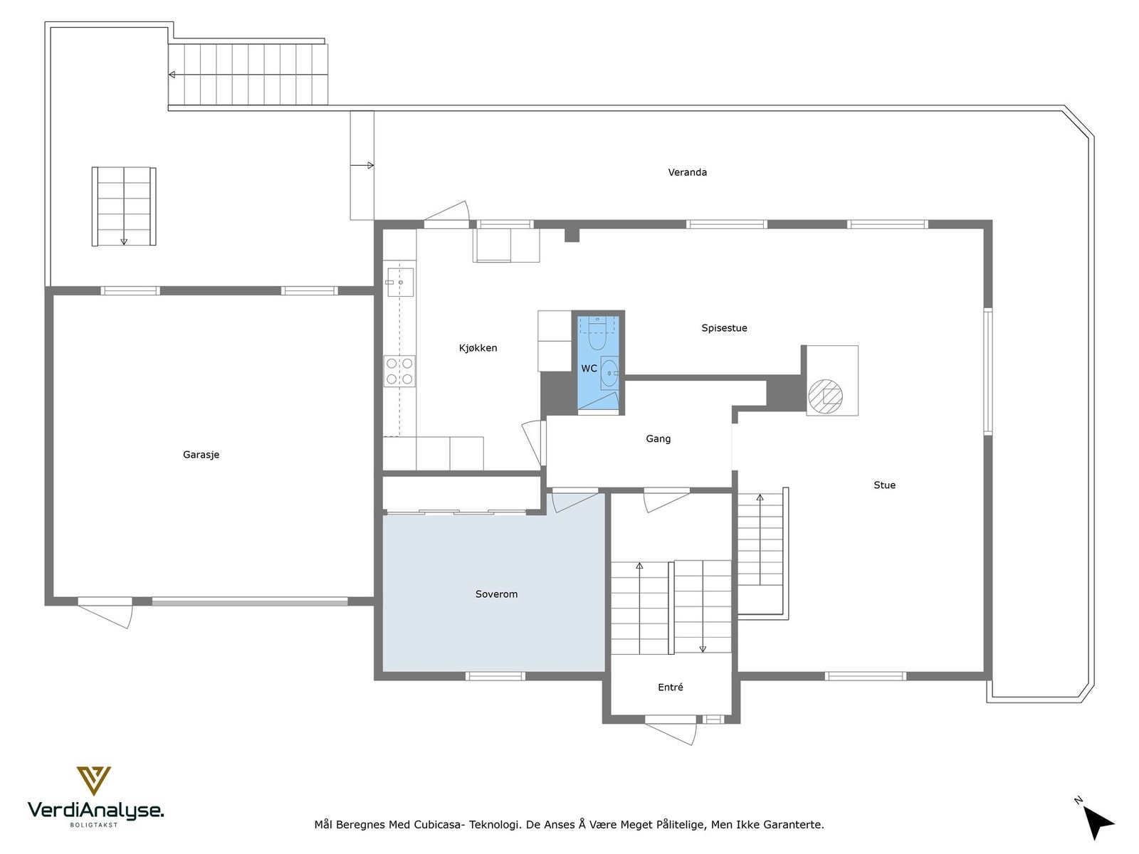 Planskisse 1. etasje Galleribilde