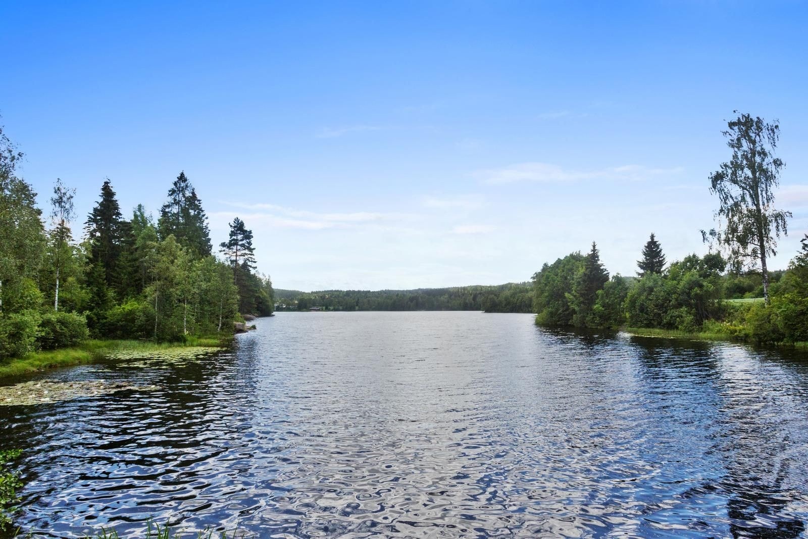 Kort avstand til vann og natur, med flotte turmuligheter både sommer og vinter Galleribilde