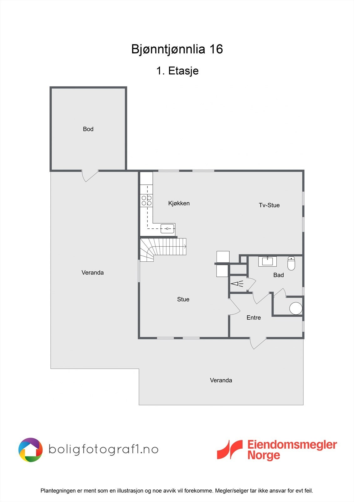 Planløsning første etasje. Galleribilde