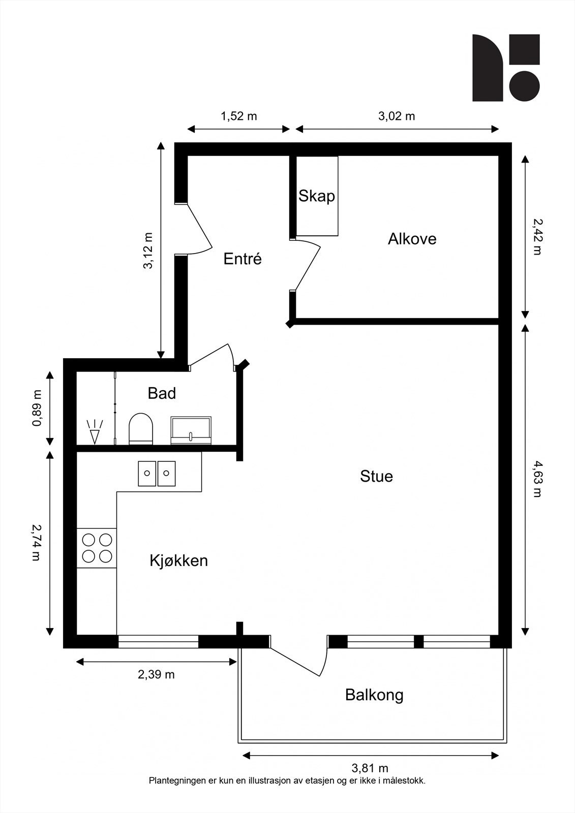 Planløsning. Galleribilde