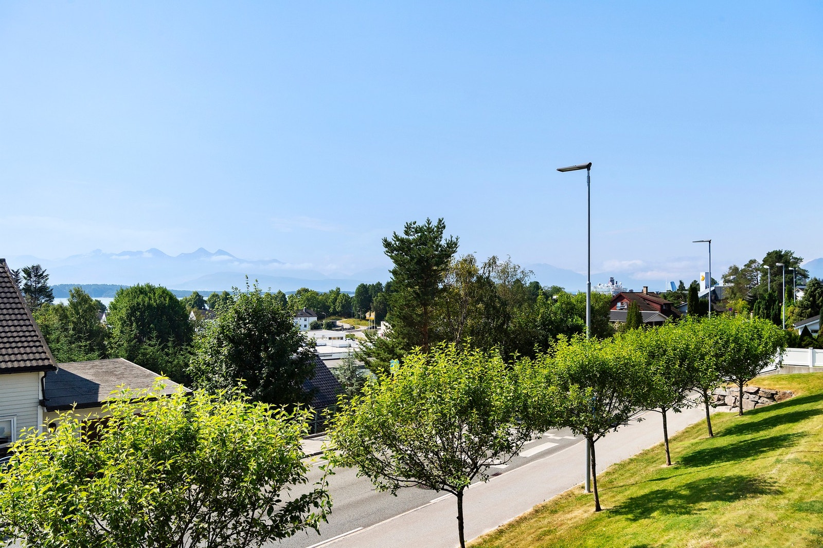 Utsikt fra balkongen Galleribilde