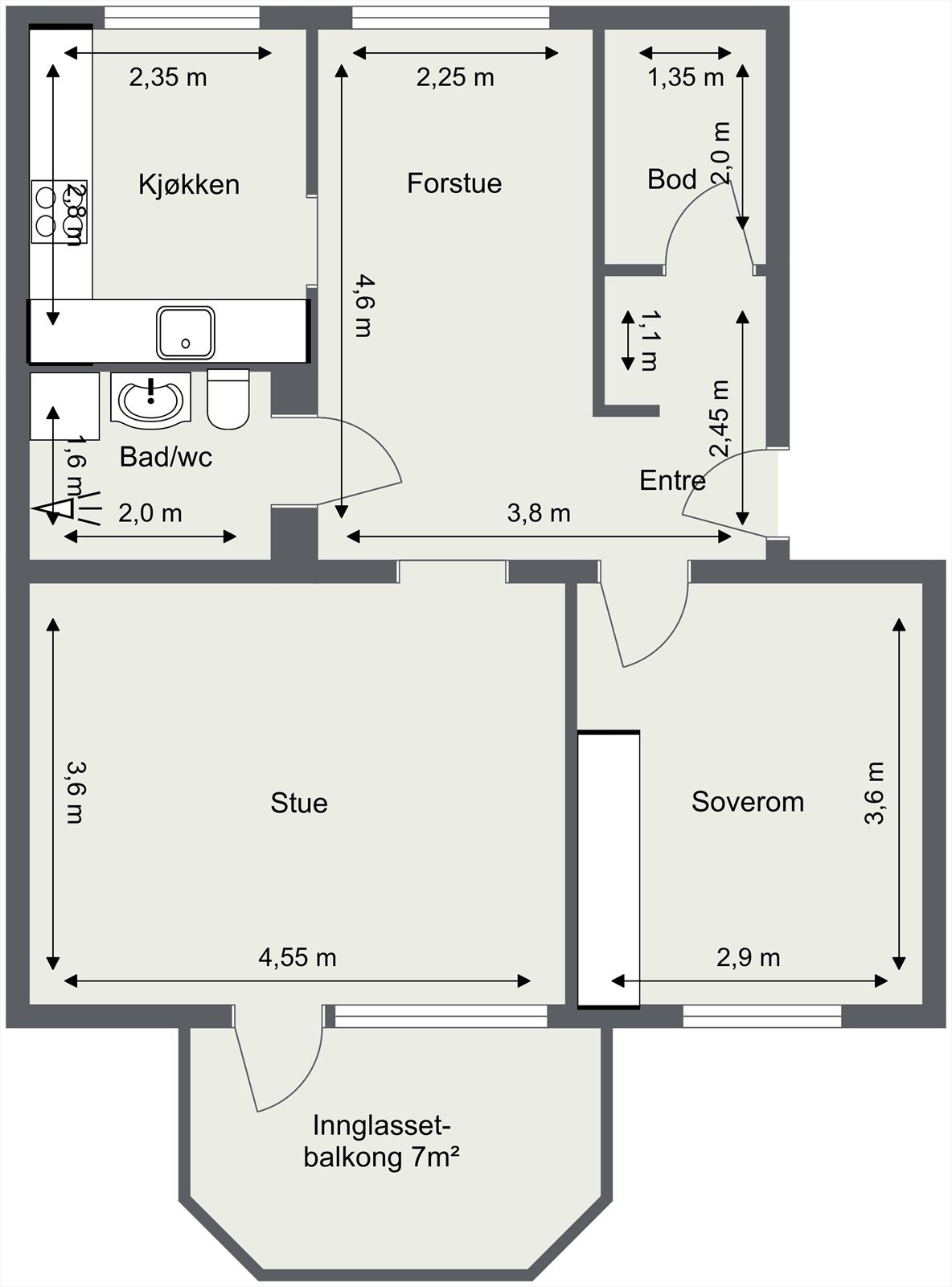 Plantegning Galleribilde