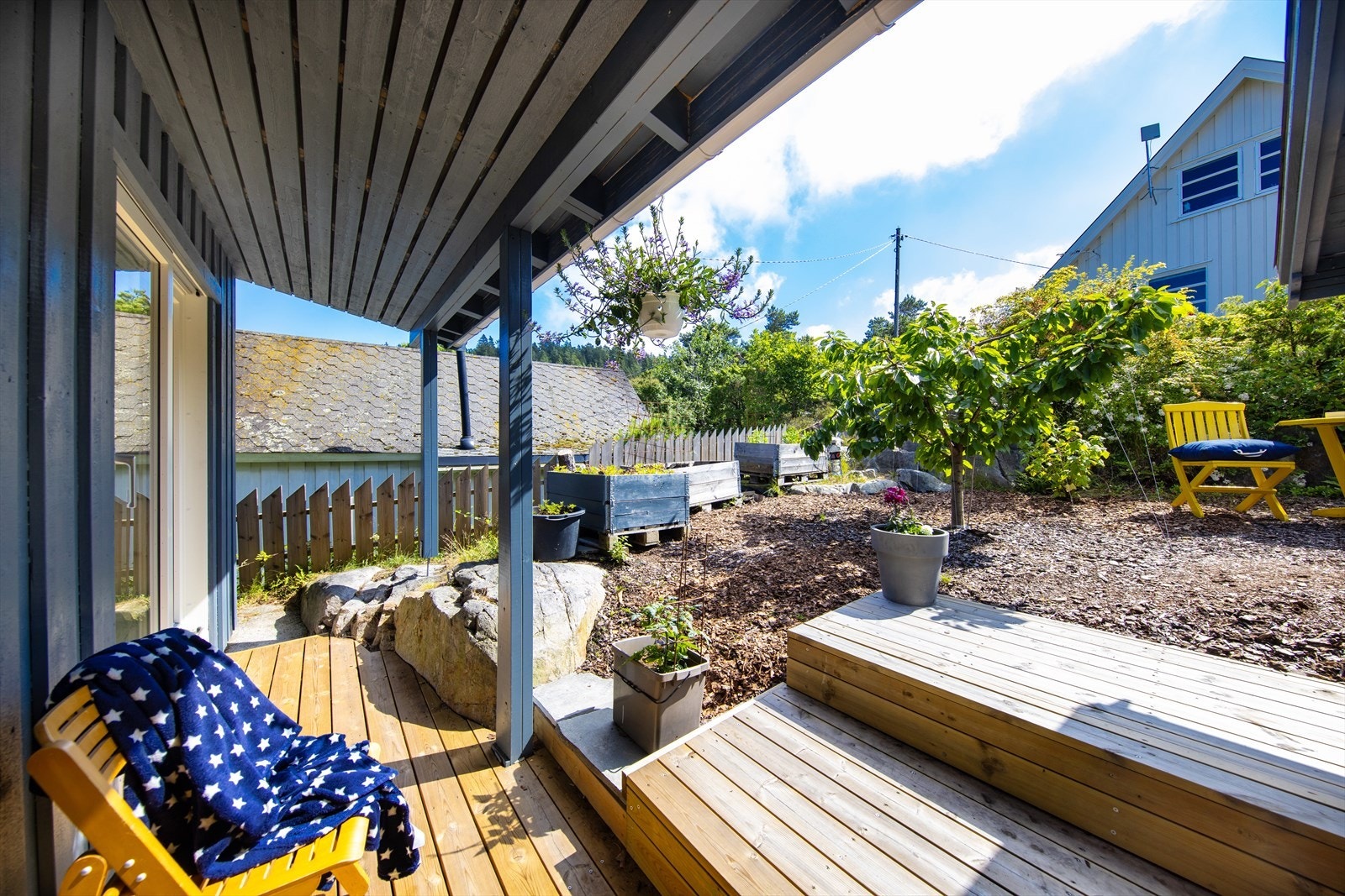 Uteplass på sørsiden Galleribilde