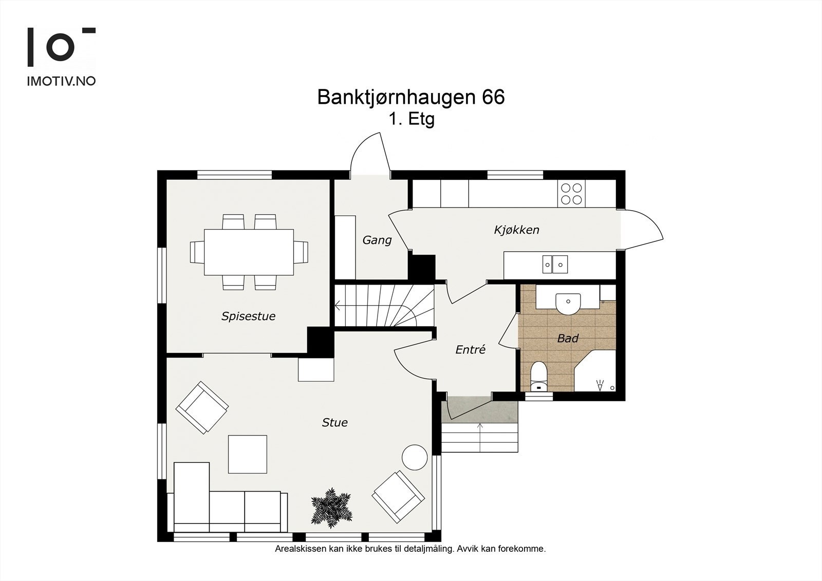 - Vi starter med en plantegning slik at du får orientert deg i boligen - Galleribilde