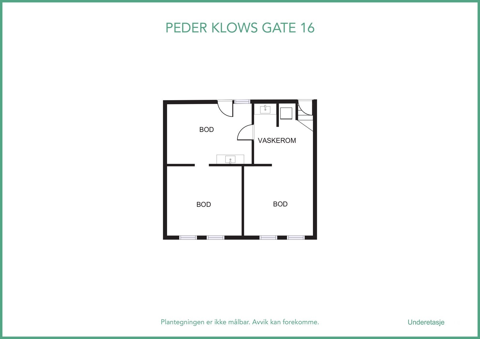 Plantegning kjeller Galleribilde