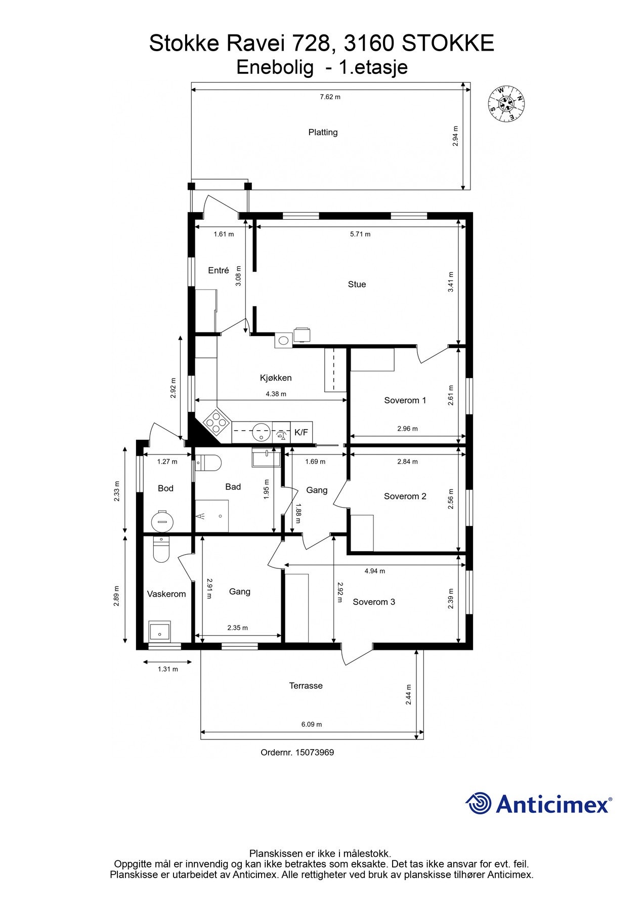 Gjør deg kjent med planløsningen. Galleribilde