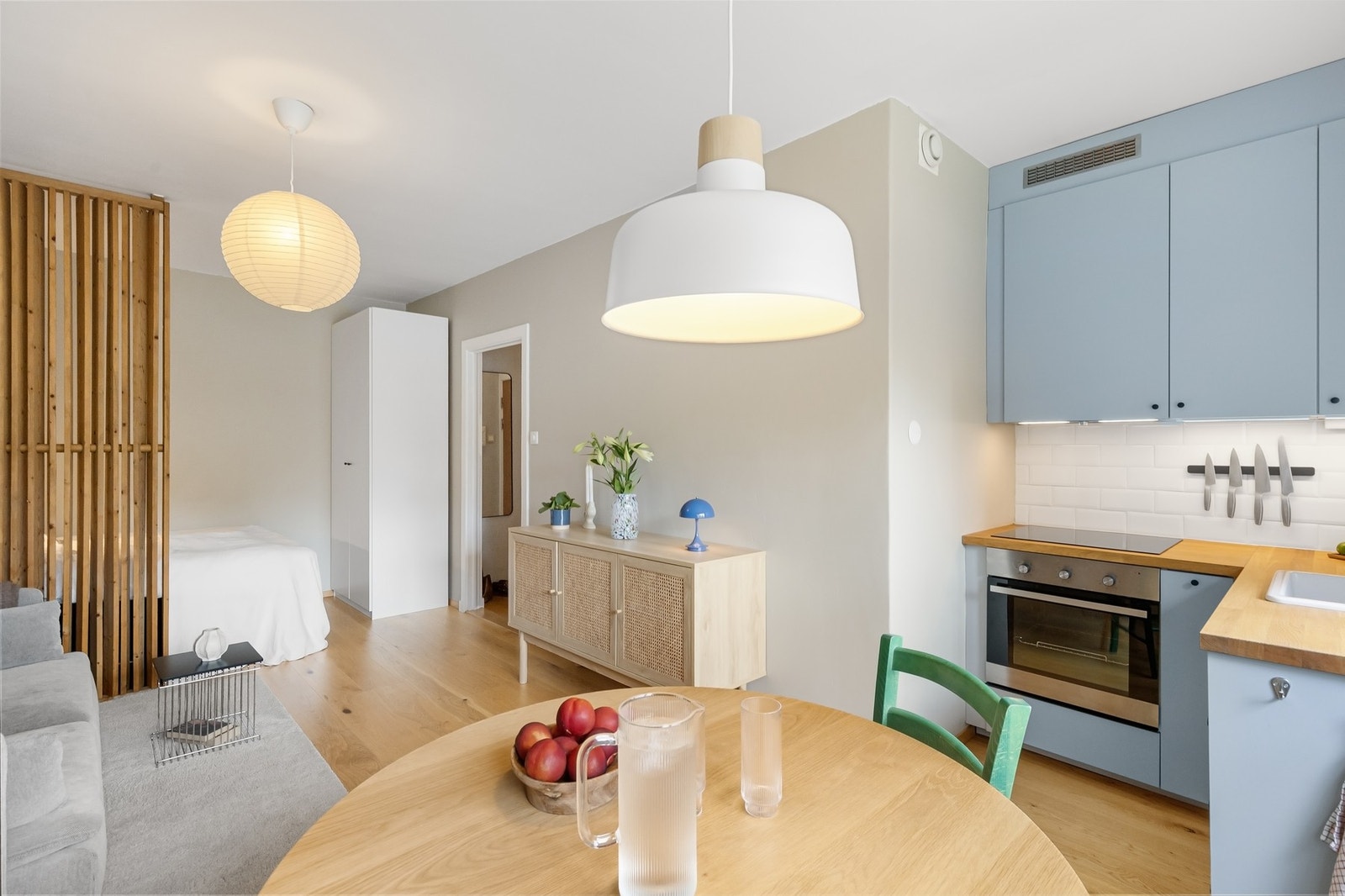 Dette er en lys og arealeffektiv 1-roms leilighet på toppen av Iladalen. Galleribilde