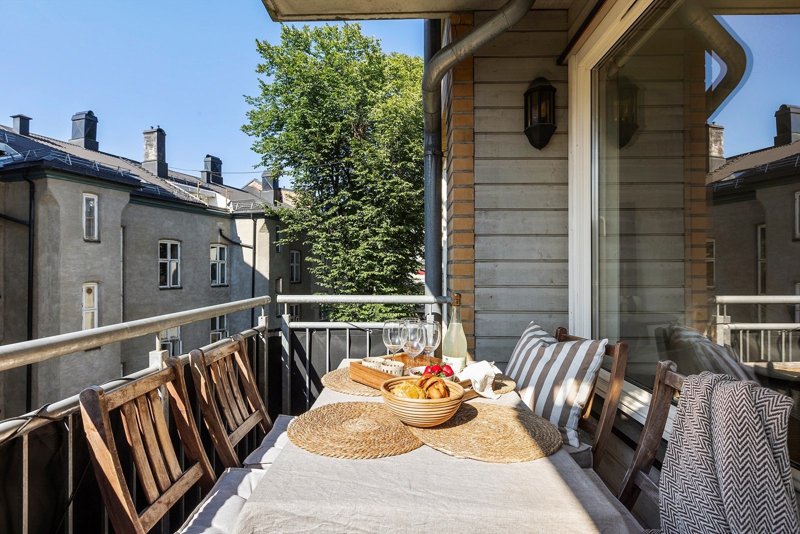 Fantastisk stemning på balkongen! Galleribilde