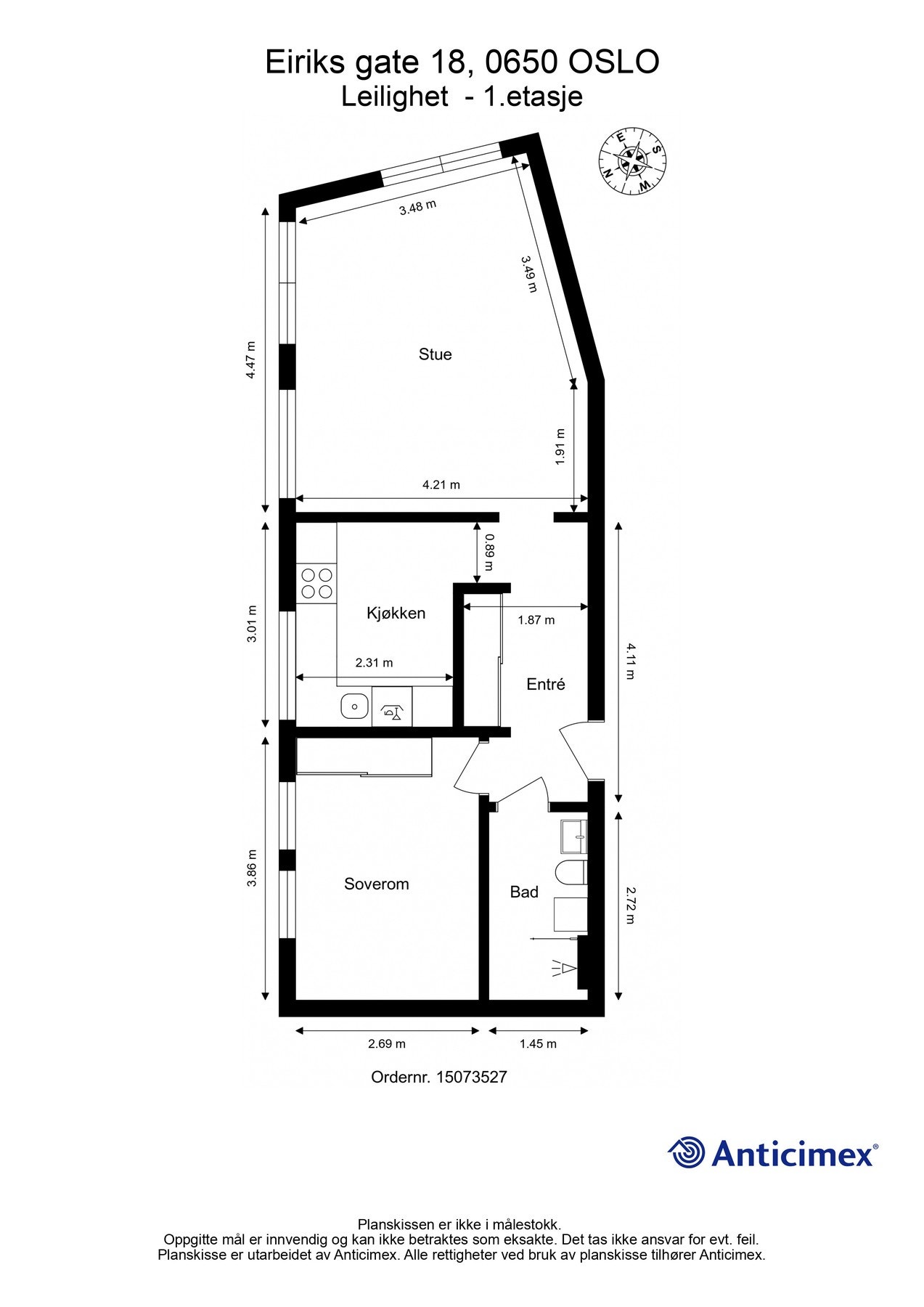 Plantegning Galleribilde