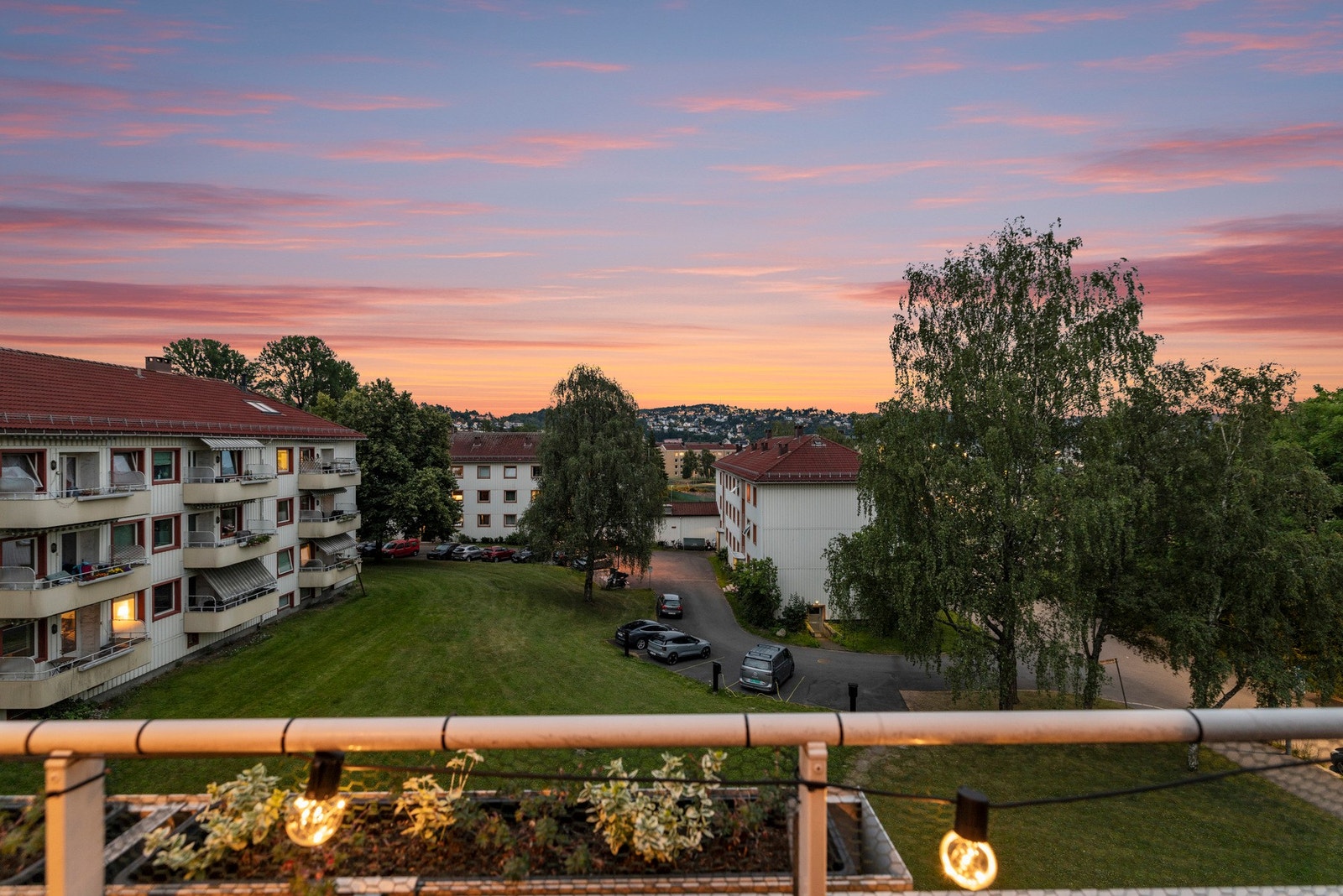 Flott kveldsutsikt Galleribilde