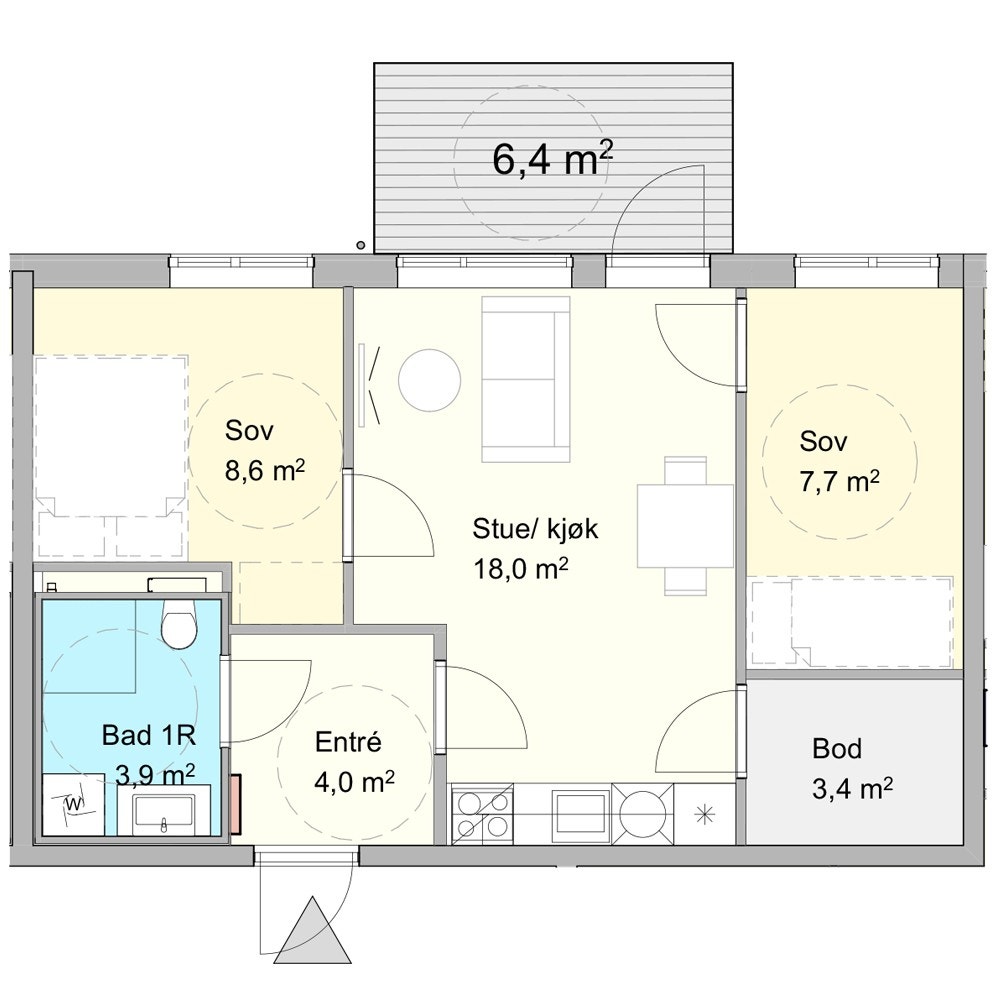 Plantegning Galleribilde