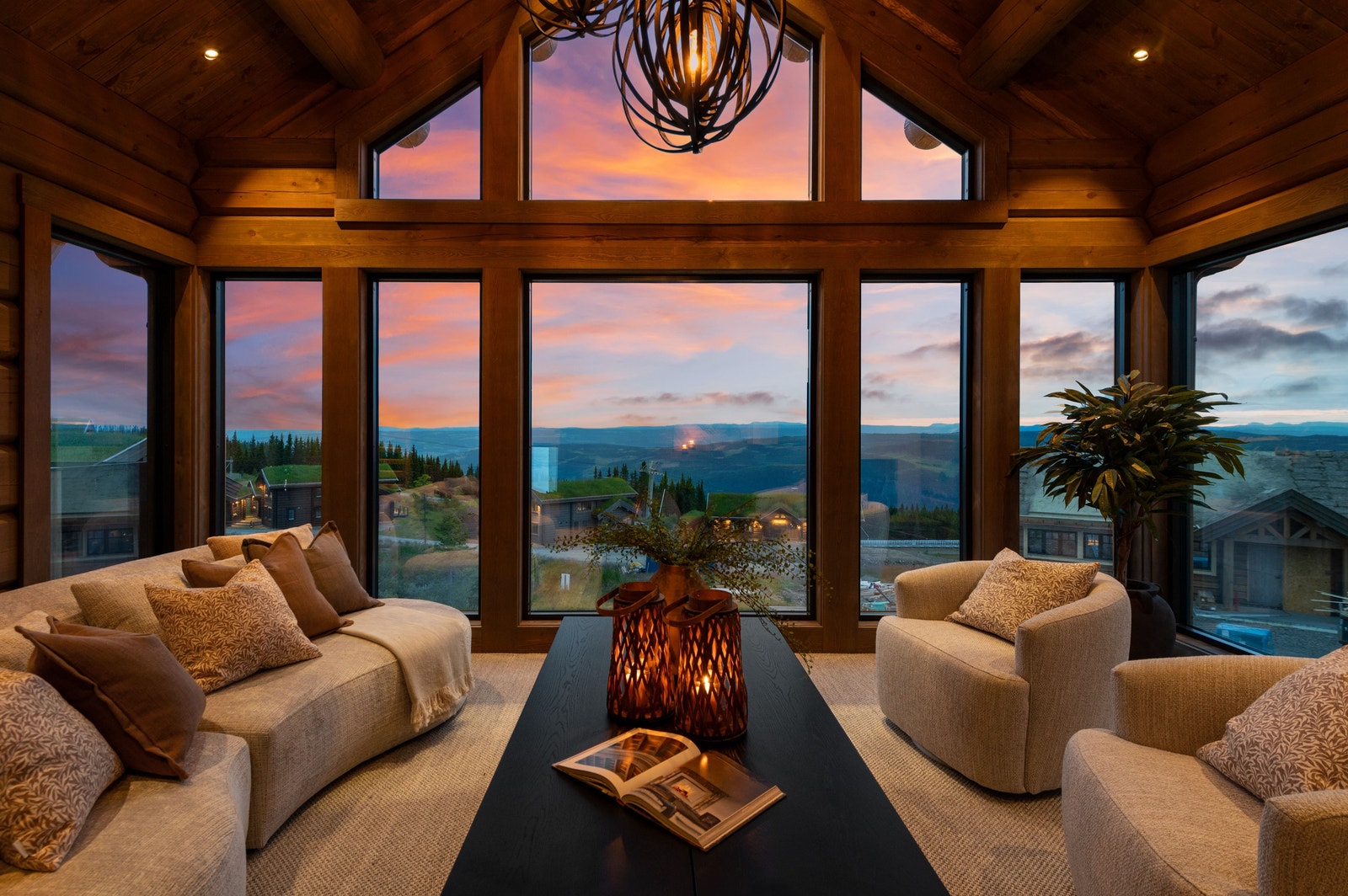 Lekker stue med fantastisk utsikt Galleribilde