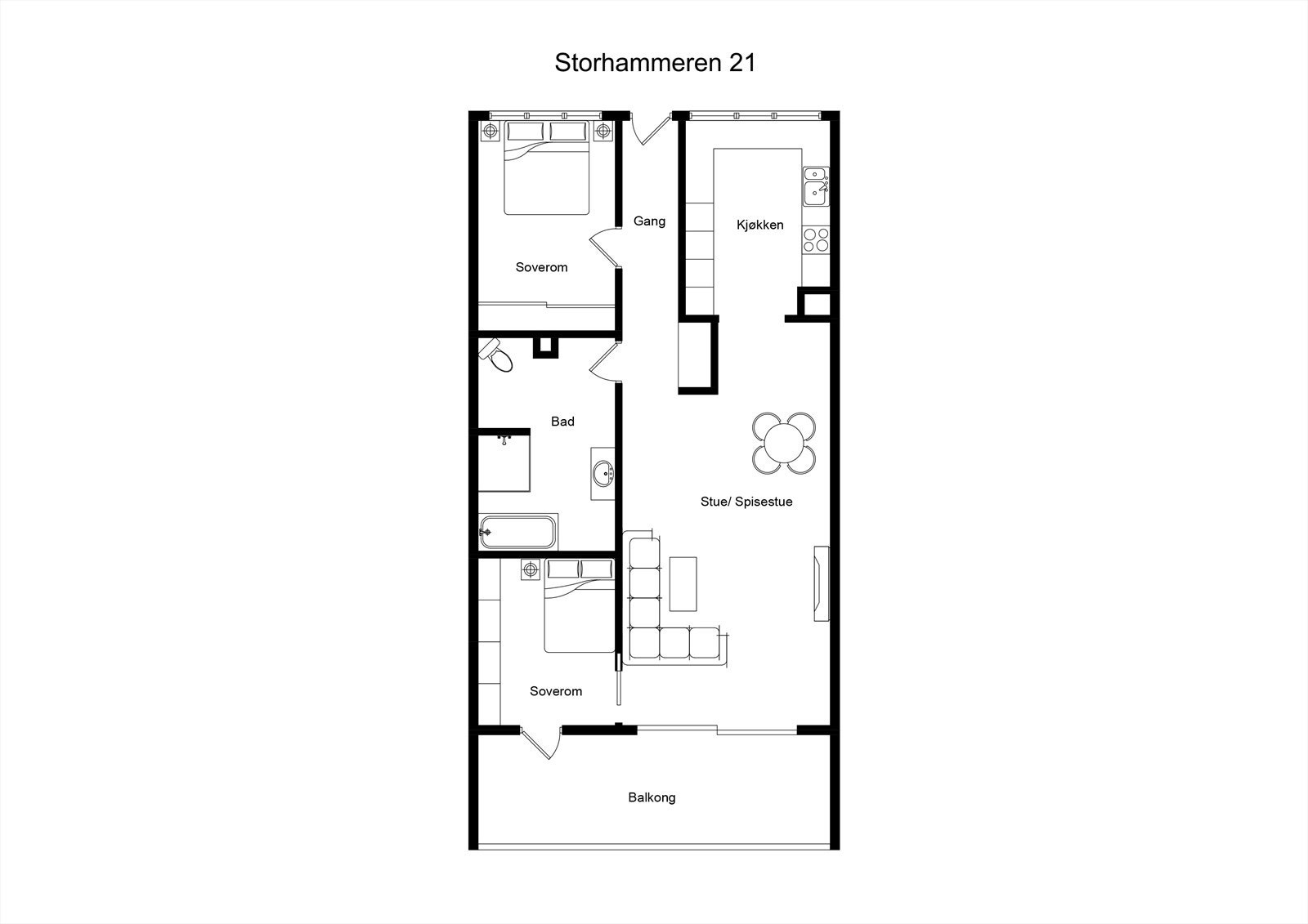 Plantegning Galleribilde