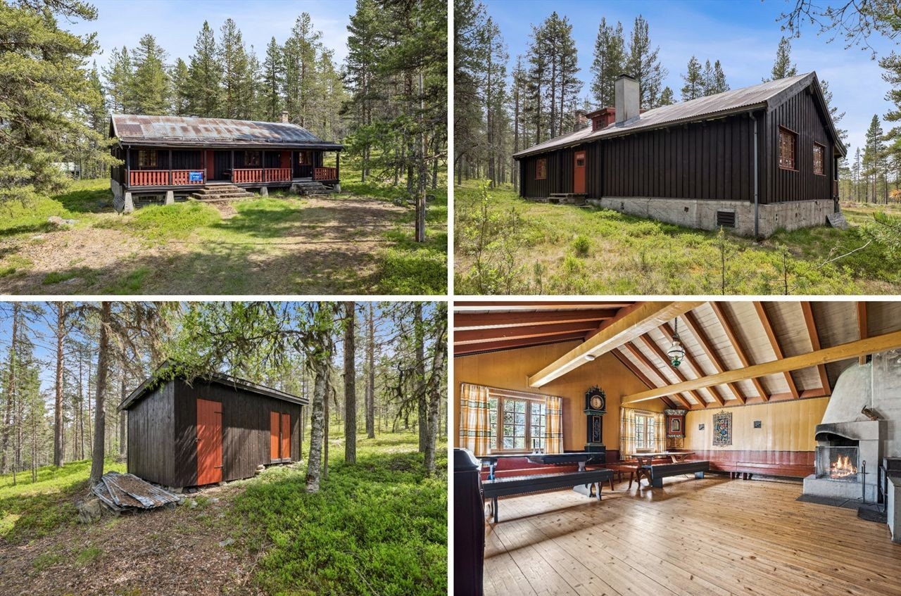 Velkommen til Klettvollveien 74 - En sjarmerende hytte fra 1939, omkranset av skog og fredelige omgivelser. Galleribilde