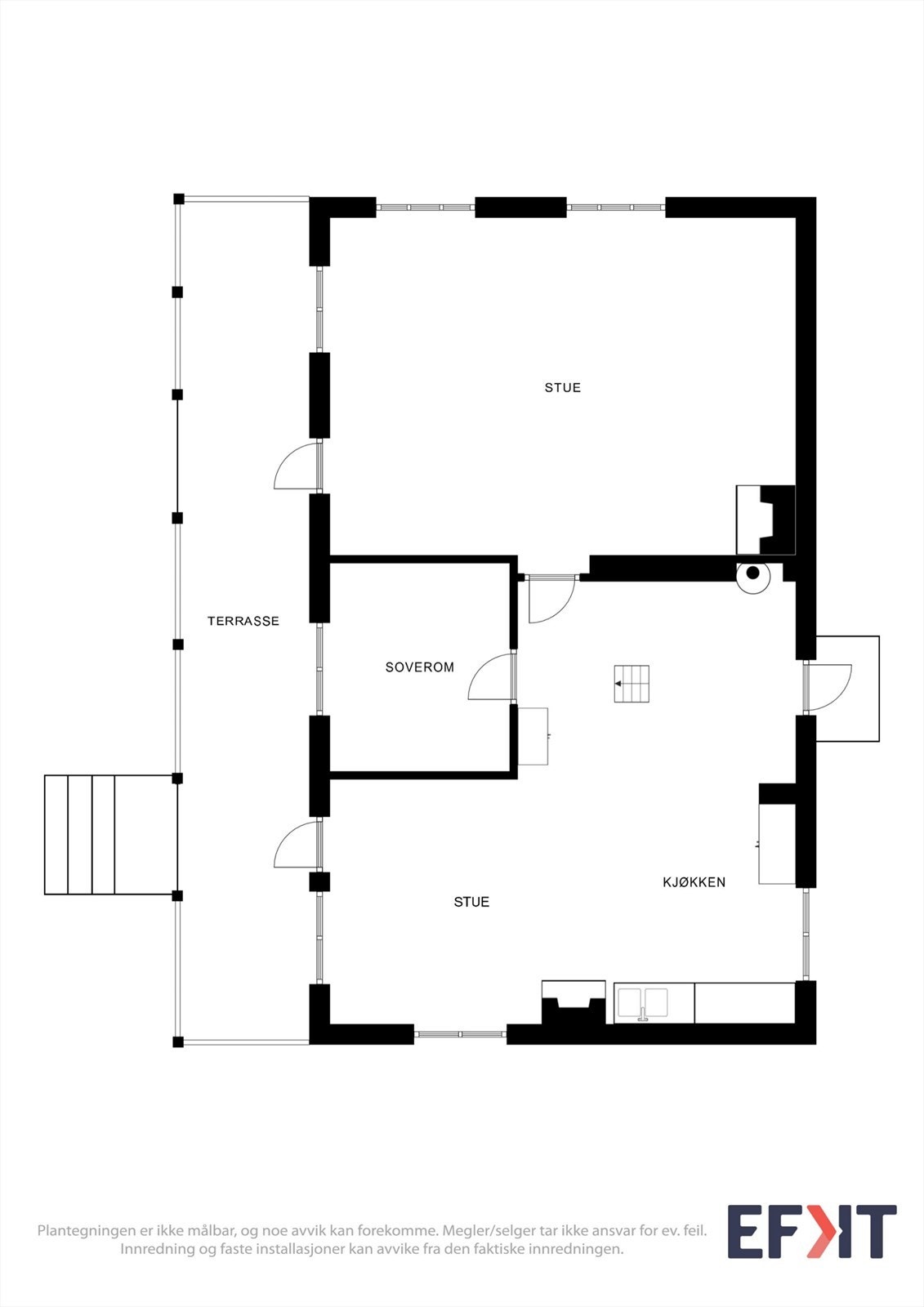 Plantegning 1. etasje Galleribilde