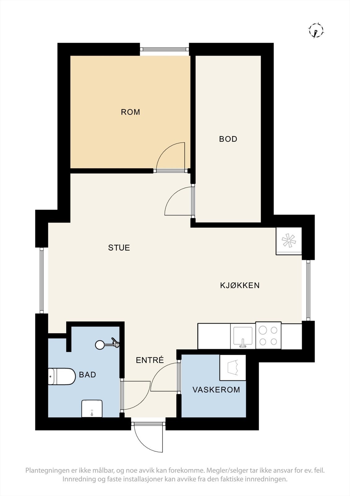 Loft over garasje - Se punkt "ferdigattest". Galleribilde