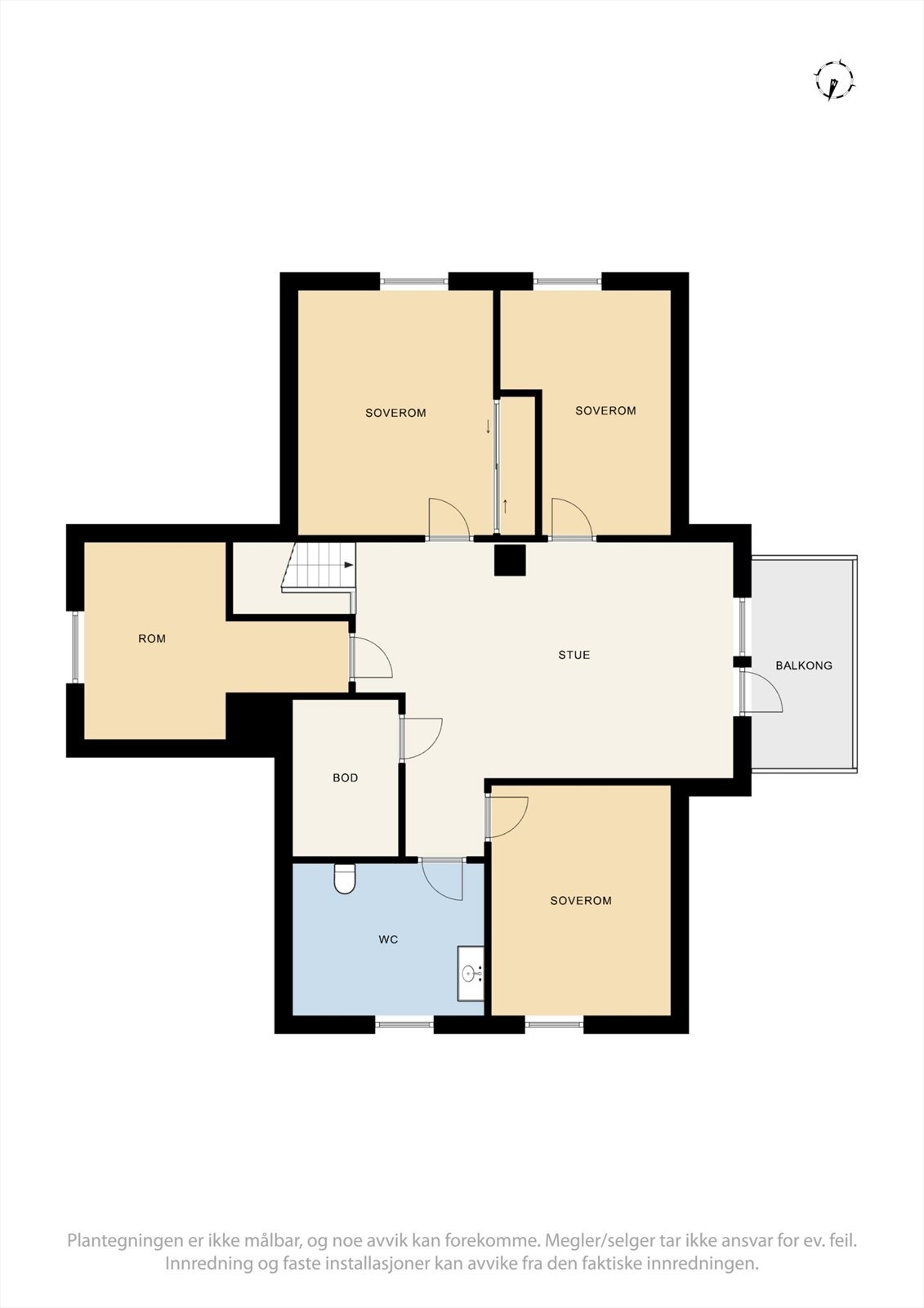 Andre etasje - Se punkt "ferdigattest" Galleribilde