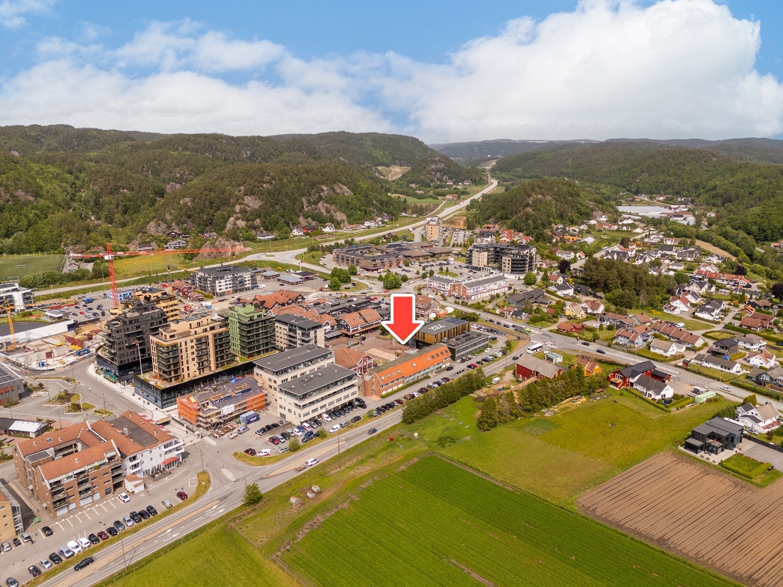 Dronefoto. Galleribilde