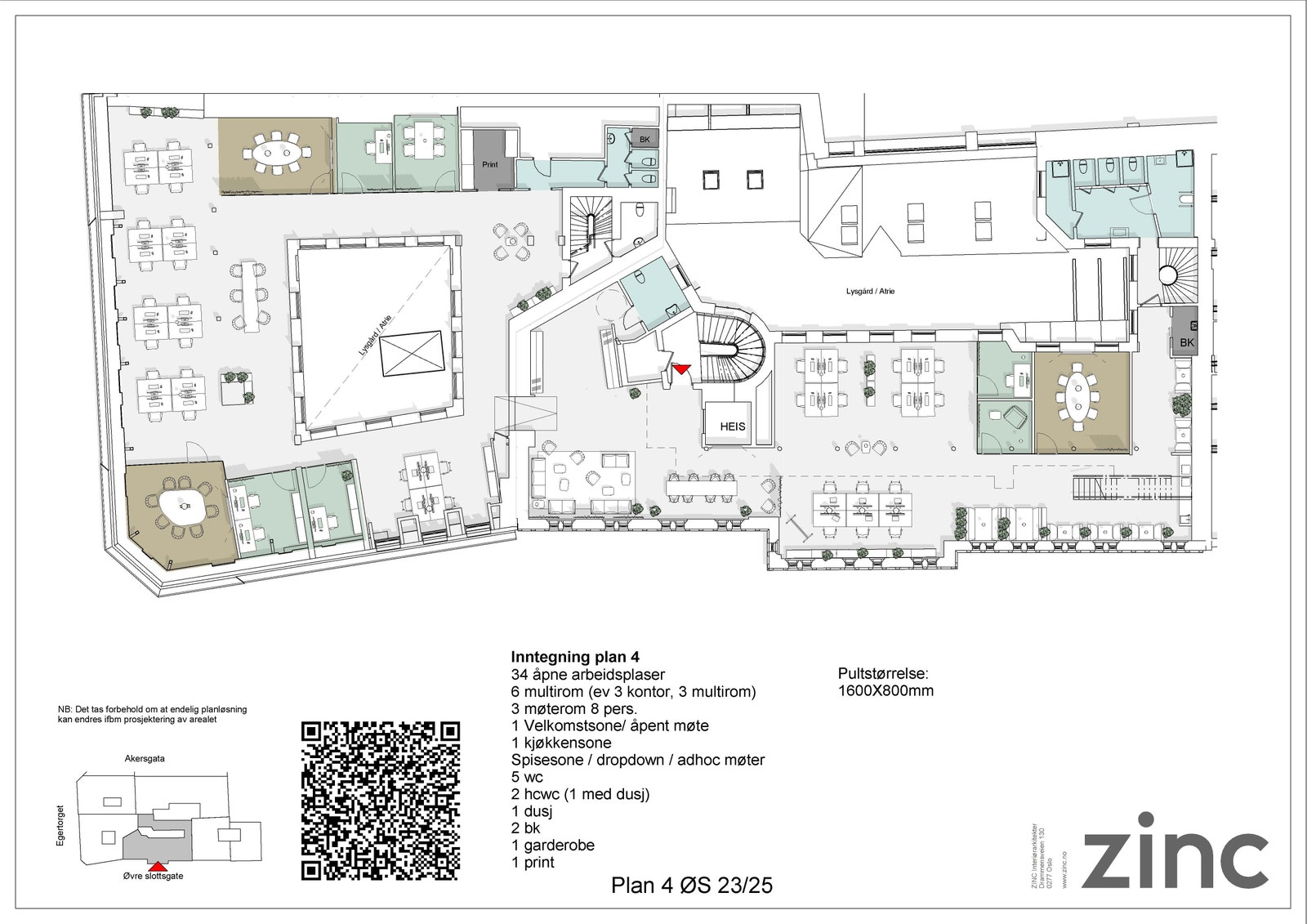 Mulig kontor løsning plan 4 Galleribilde