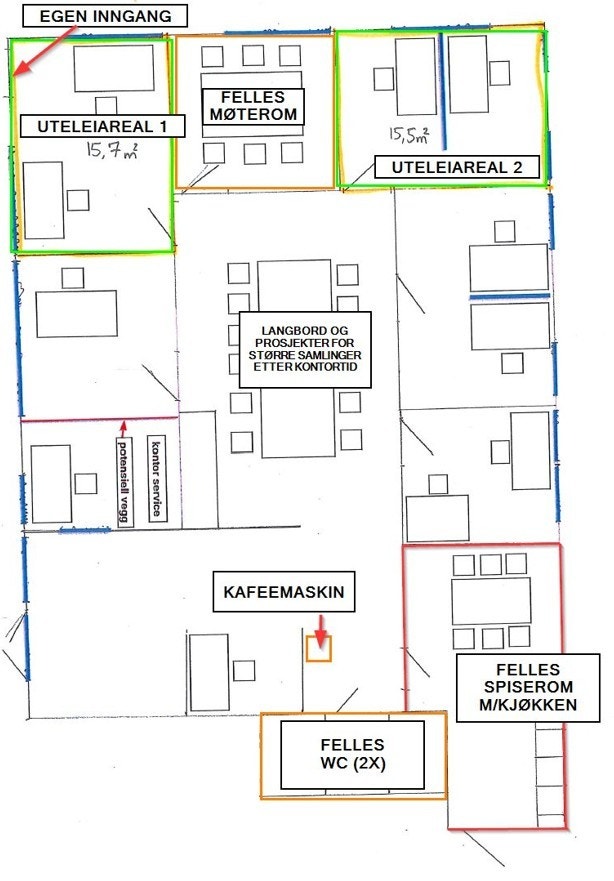 Planskisse Galleribilde