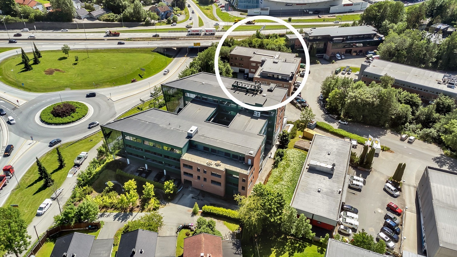 Kort vei til E-18 og Holmenkrysset Galleribilde