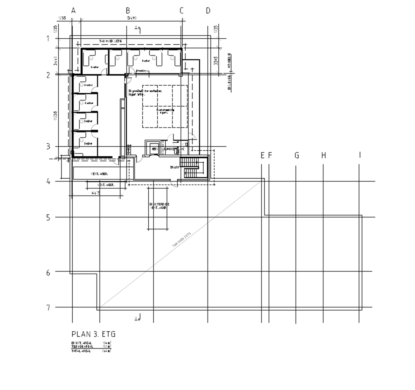 Plan 3 etasje Galleribilde