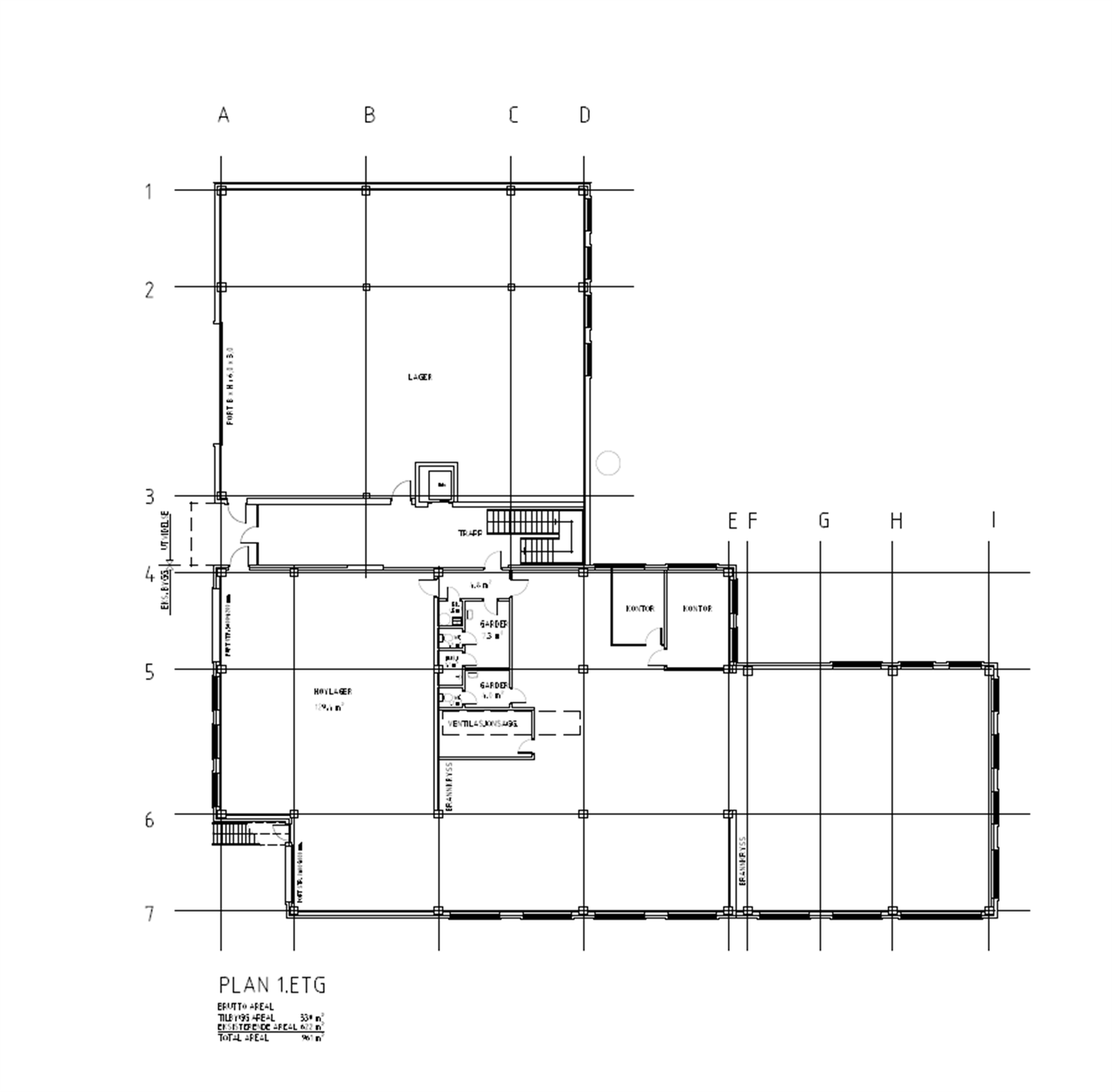 Plan 1 etasje Galleribilde