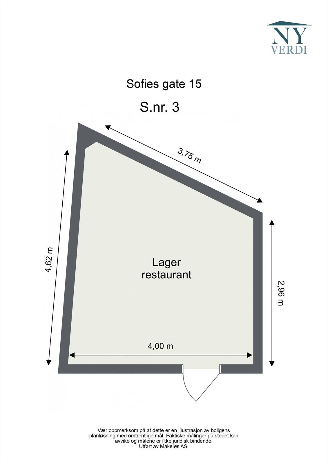 thumbnail_Sofies gate 15 - Snr. 3, u. etg - 2D Floor Plan.jpg Galleribilde
