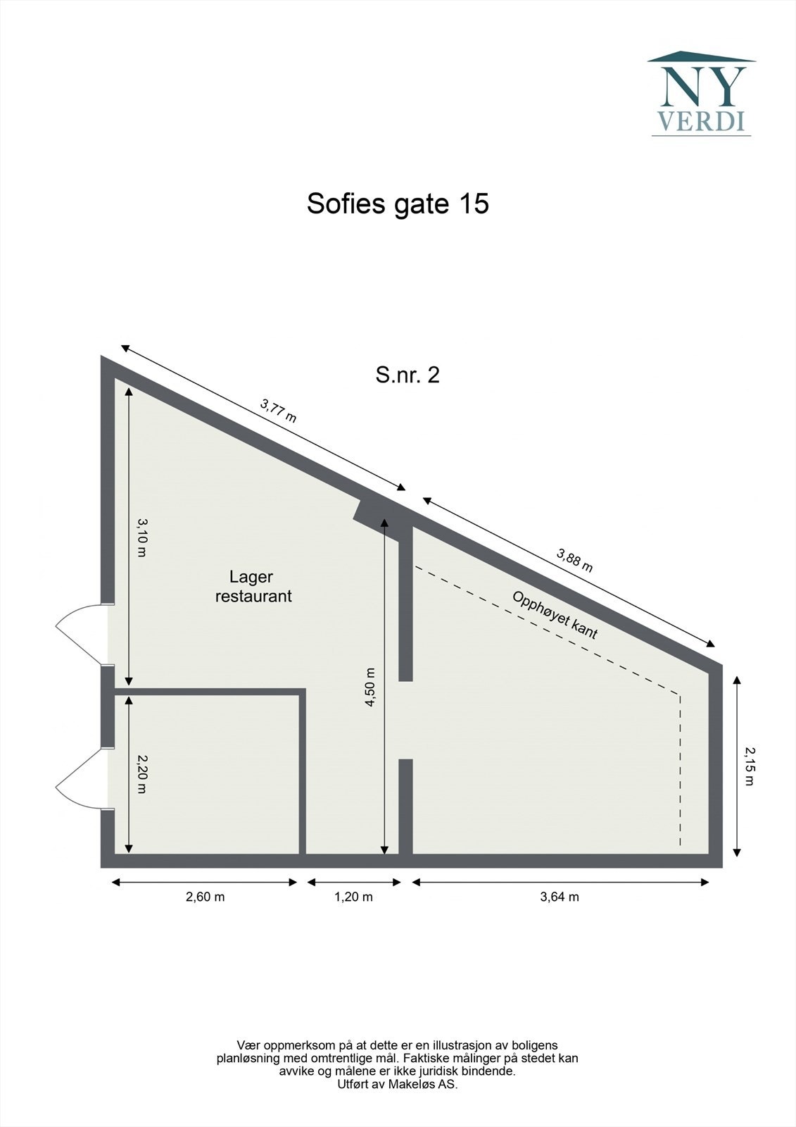 thumbnail_Sofies gate 15 - Snr. 2, u. etg - 2D Floor Plan.jpg Galleribilde
