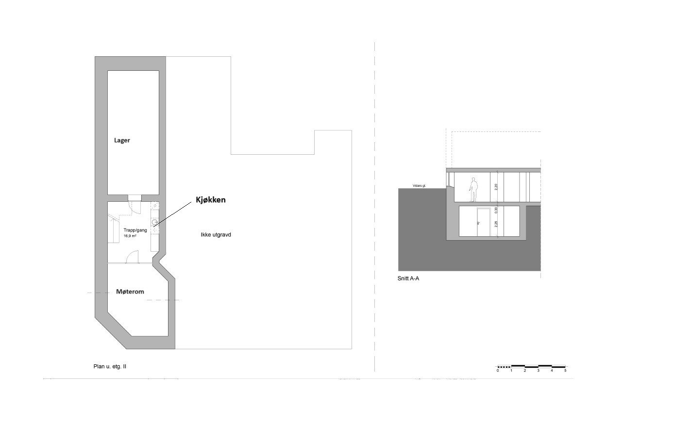 Planskisse 2 u etg. Galleribilde