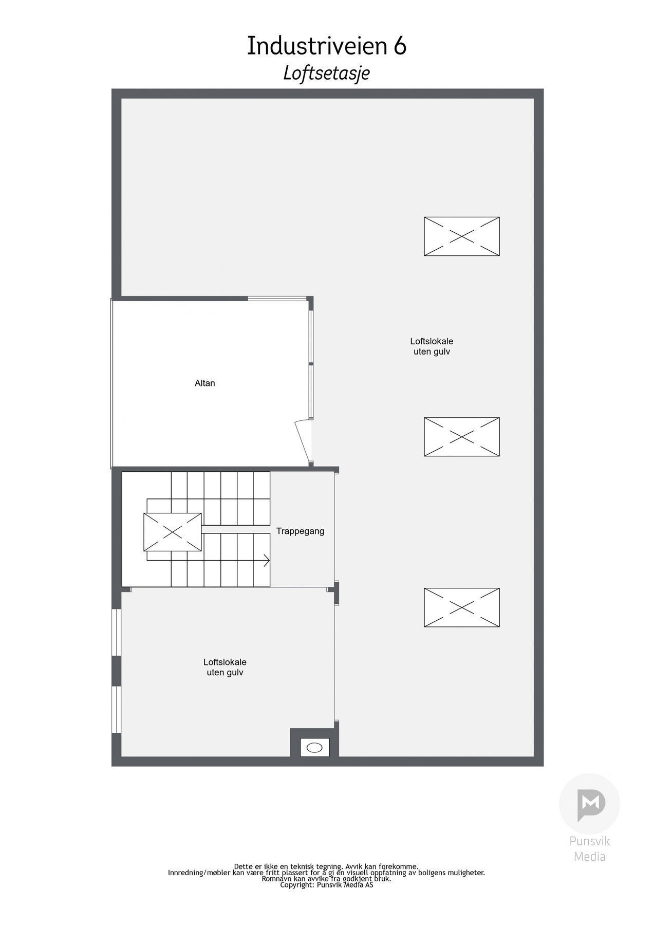 Industriveien 6 - Loftsetasje Galleribilde