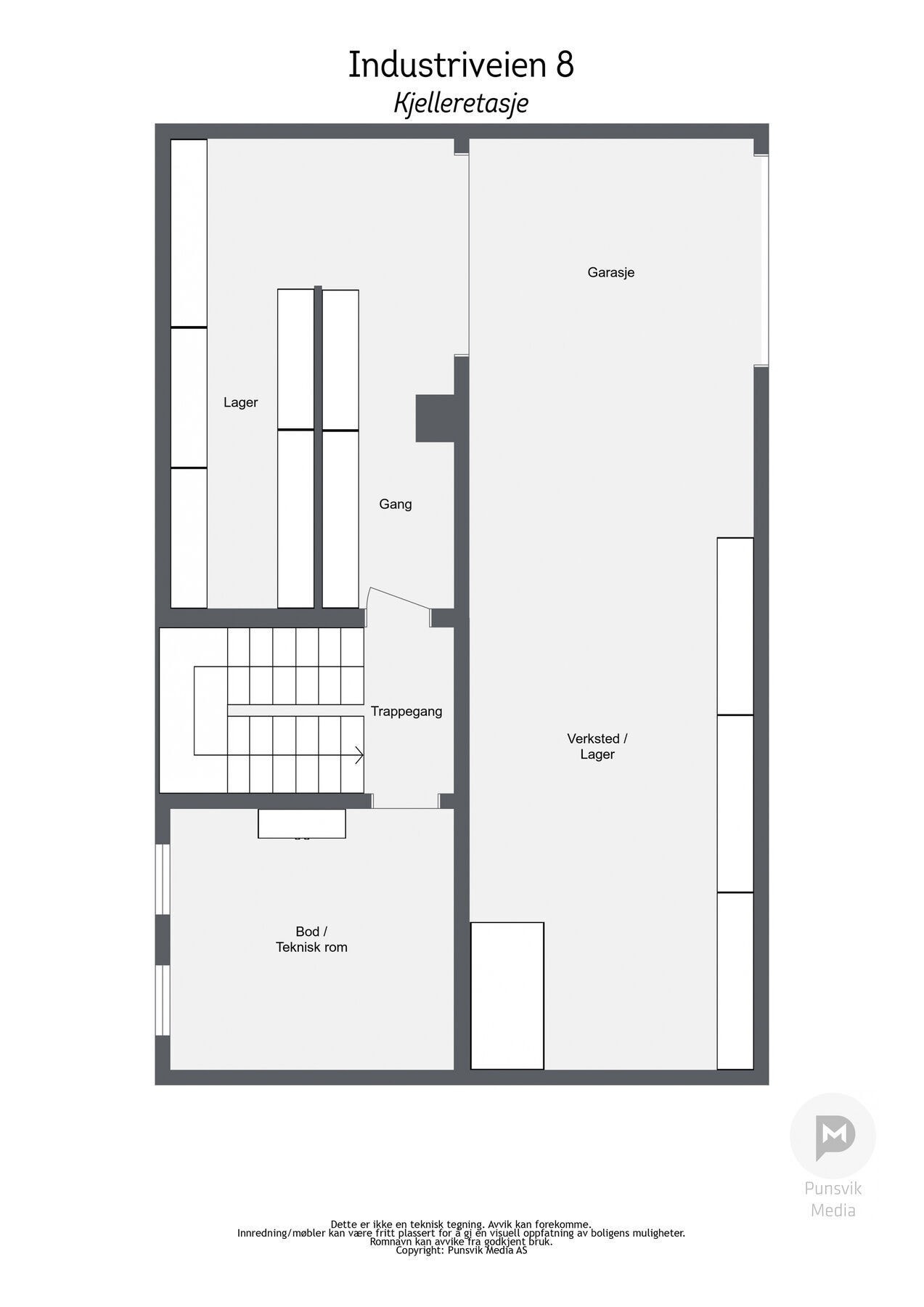 Industriveien 8 - Kjelleretasje Galleribilde