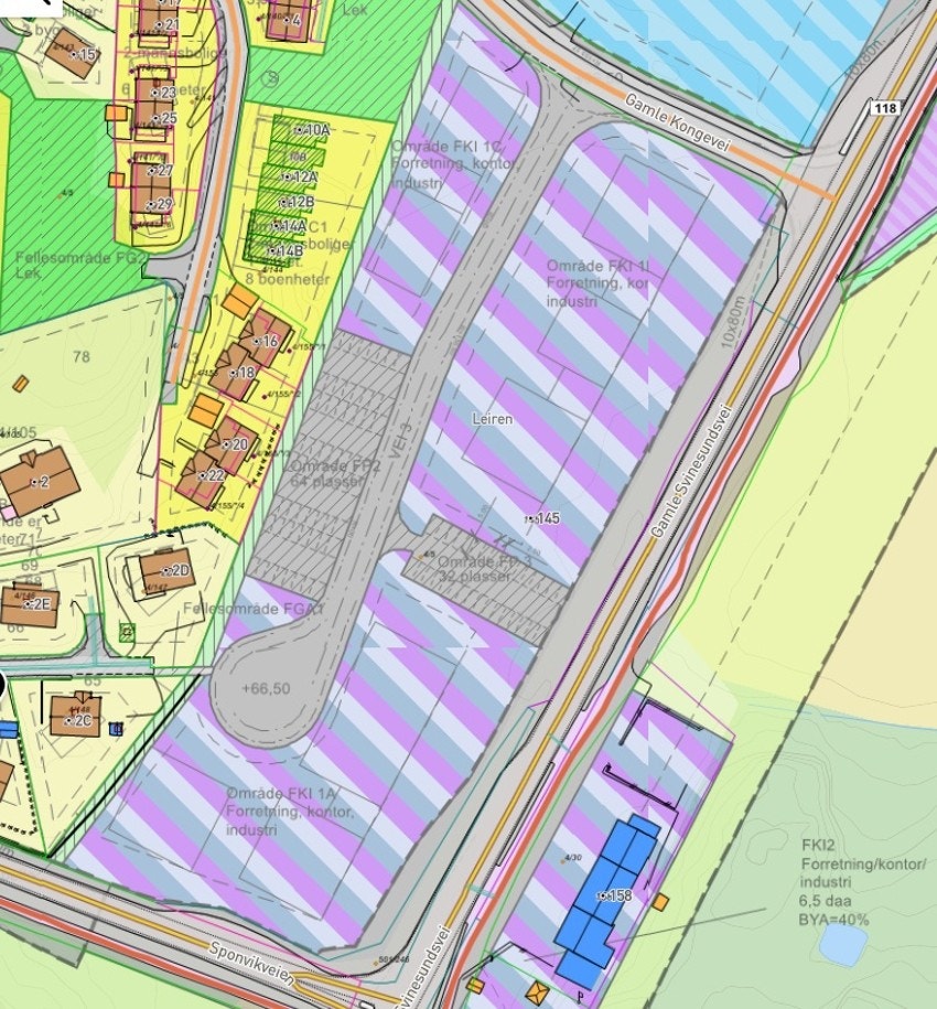 Bilde tomt 10 og 20 mål, kan deles opp Galleribilde