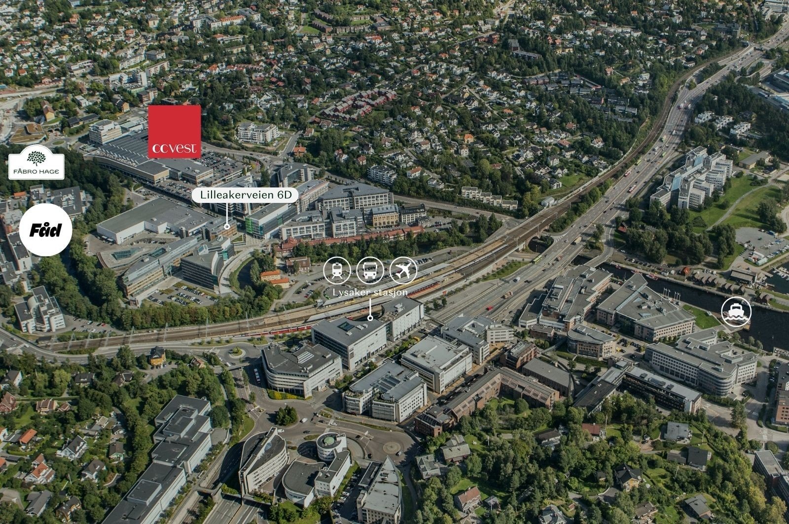 Sentral beliggenhet i Lilleakerbyen Galleribilde