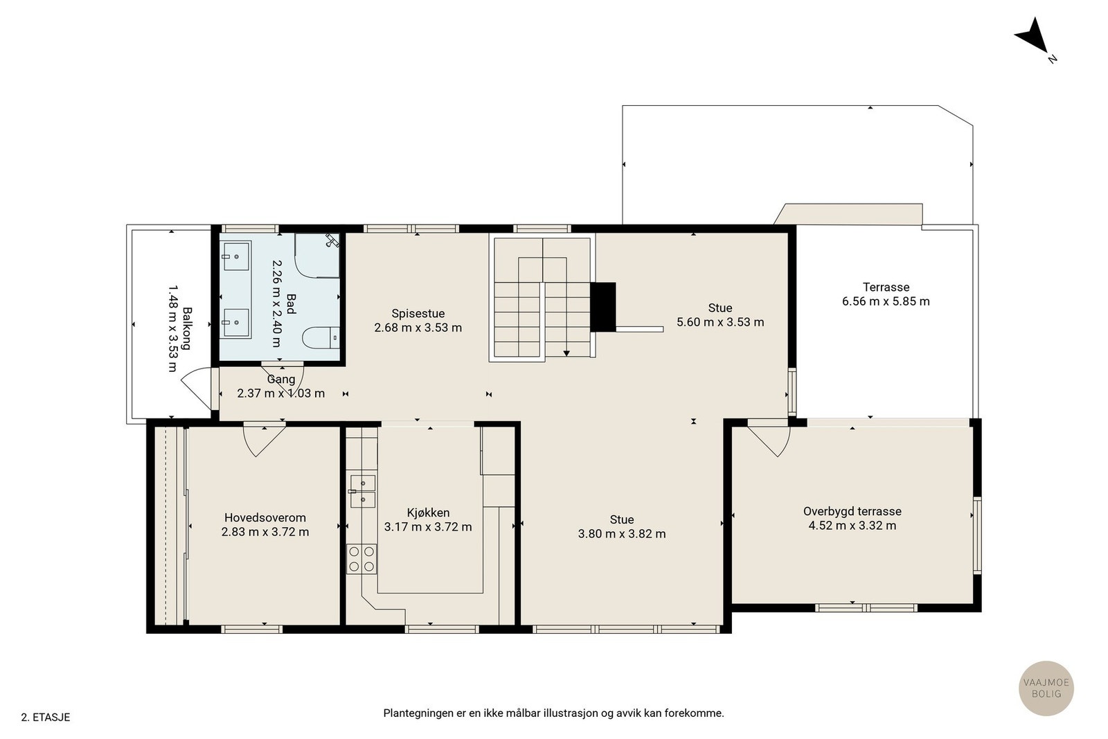 Gjør deg kjent med boligens planløsning Galleribilde