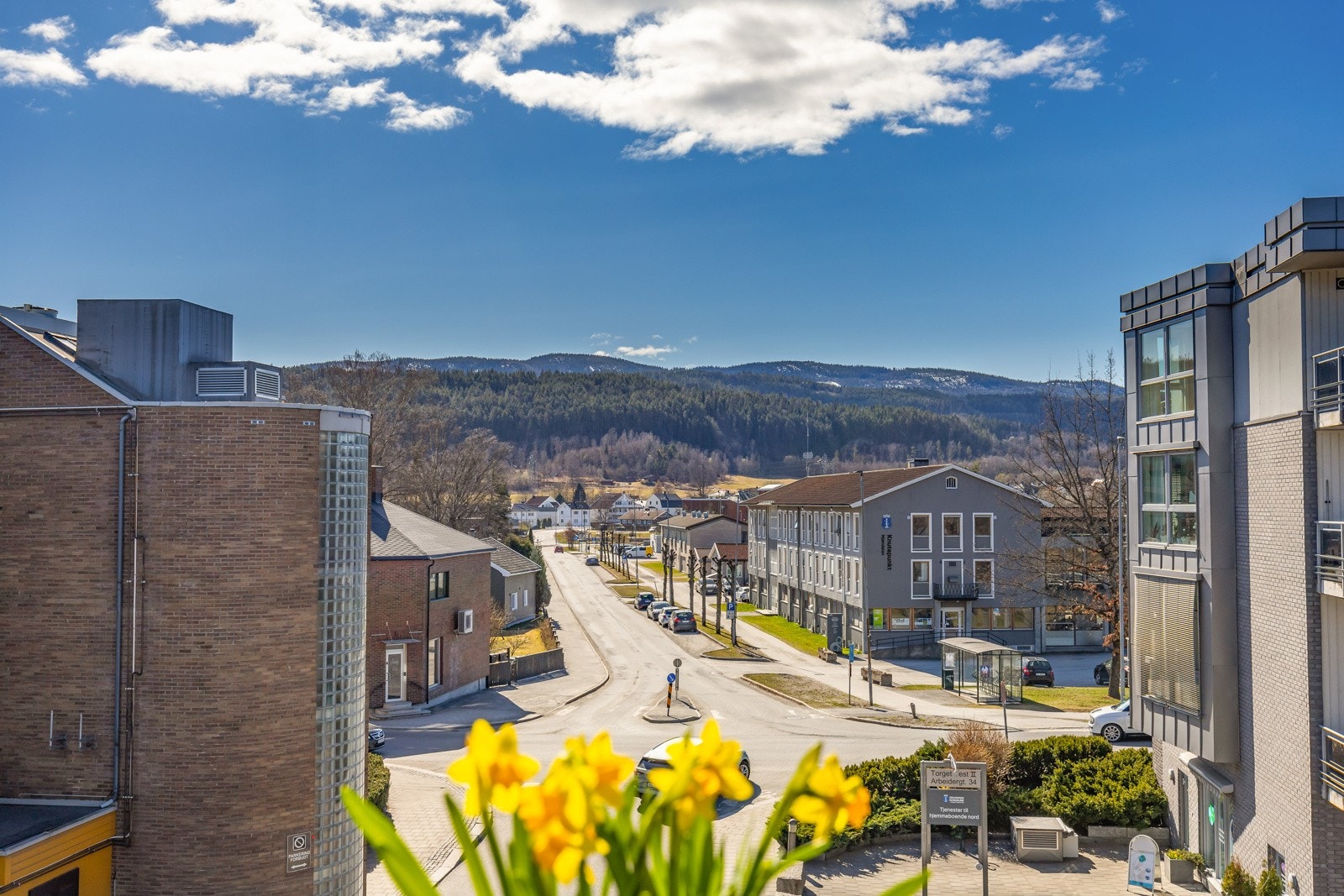 Flott utsikt fra balkongen. Galleribilde