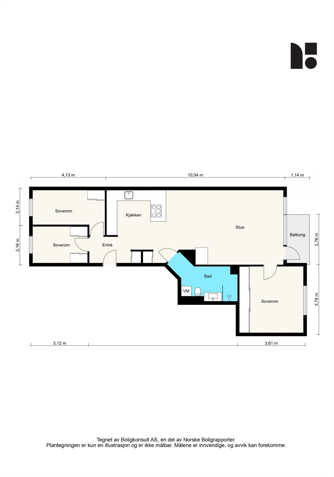 Plantegning - Vestheimgata 6B. Galleribilde
