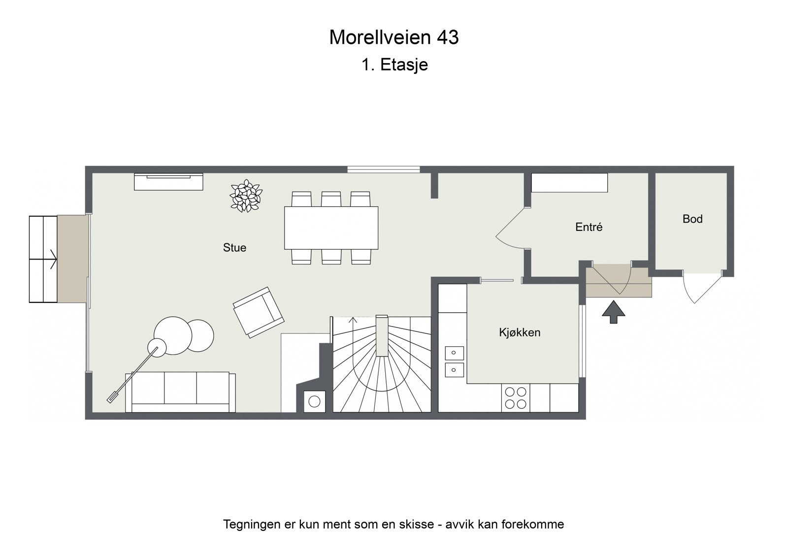 Planskisse 1.etasje Galleribilde