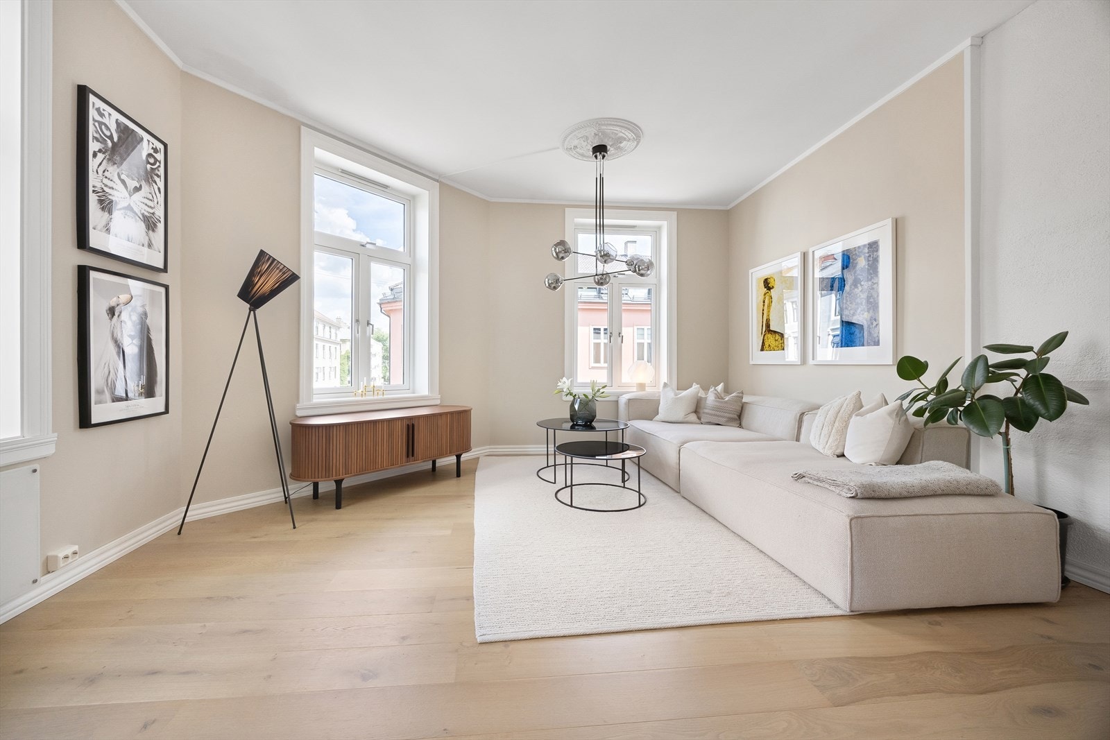 Lekker og arealeffektiv 2-roms hjørneleilighet med god beliggenhet i byggets 4. etasje Galleribilde